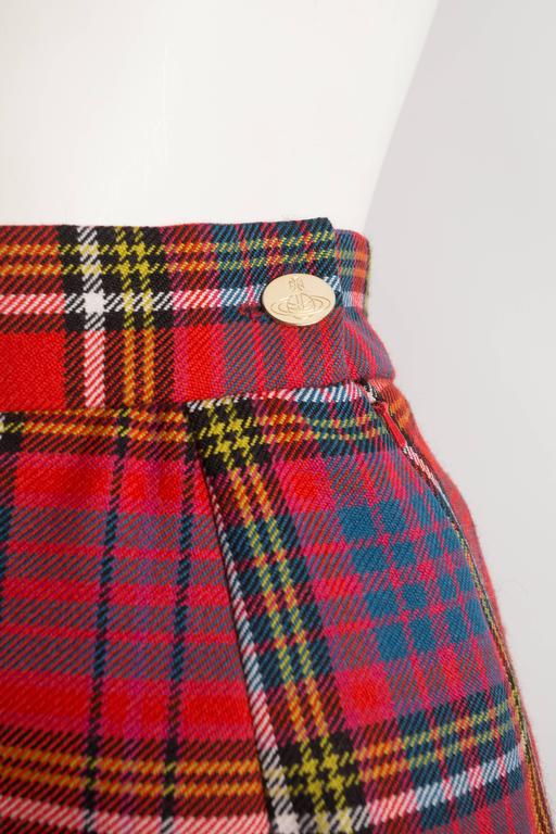 Vivienne Westwood Tartan Wool Mini Skirt, Circa 1993 at 1stDibs ...
