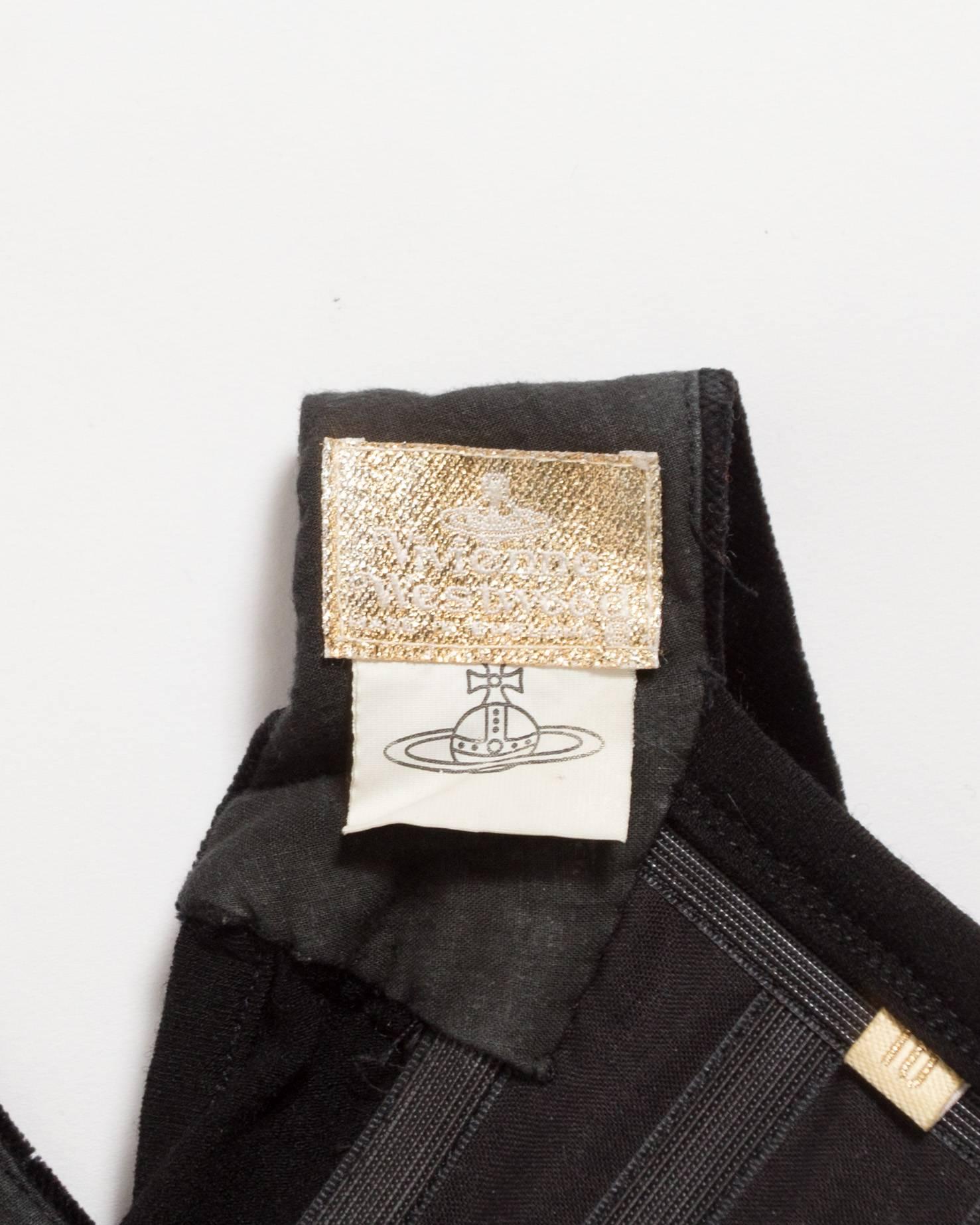 Vivienne Westwood black velvet and wool corset, circa 1993 1