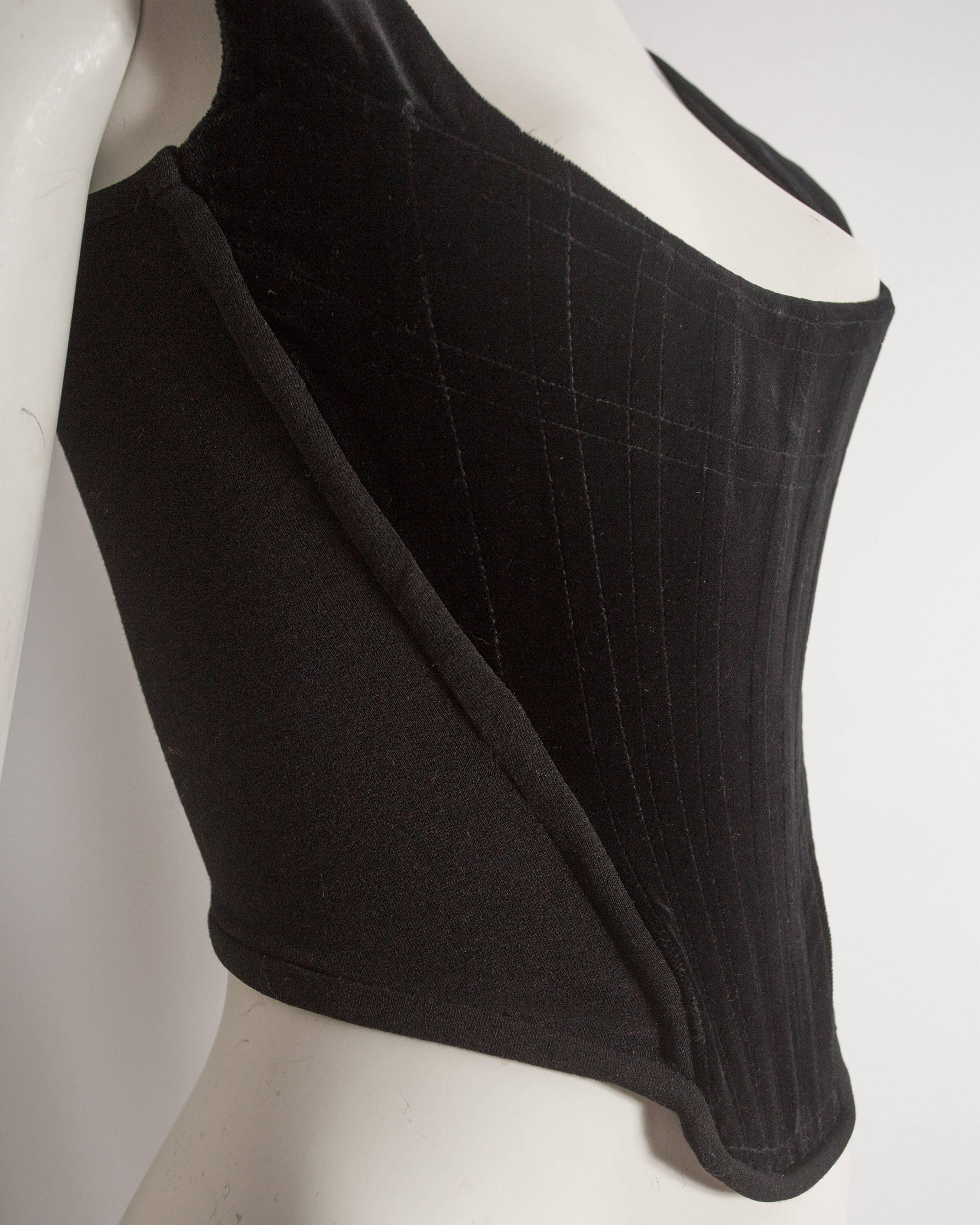 vivienne westwood black velvet corset