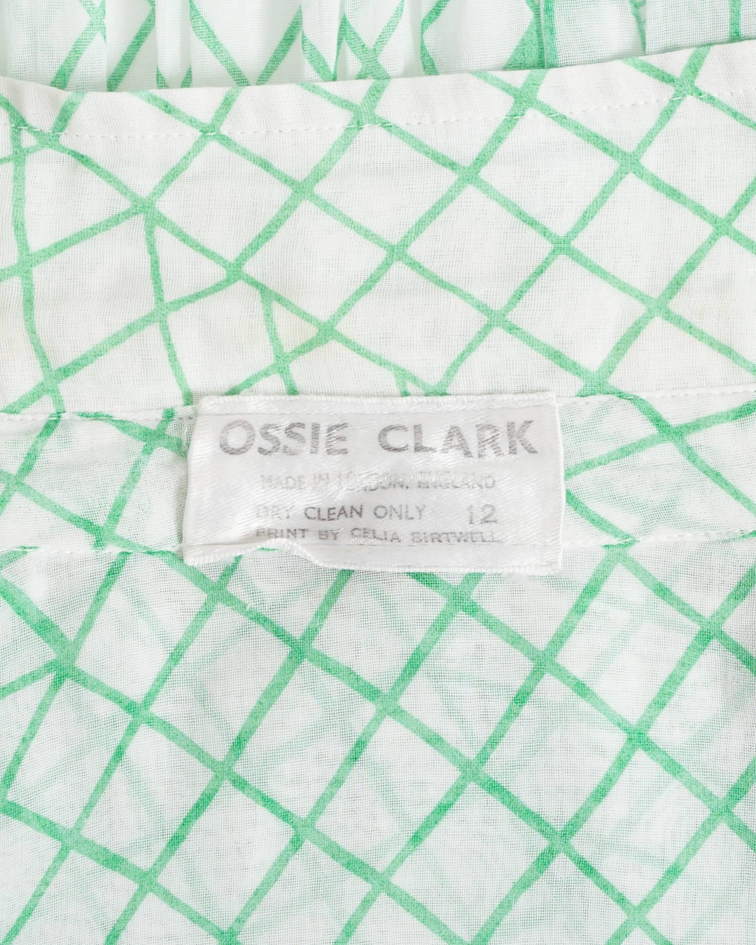 Ossie Clark voile blouse with Celia Birtwell print, circa 1972 2