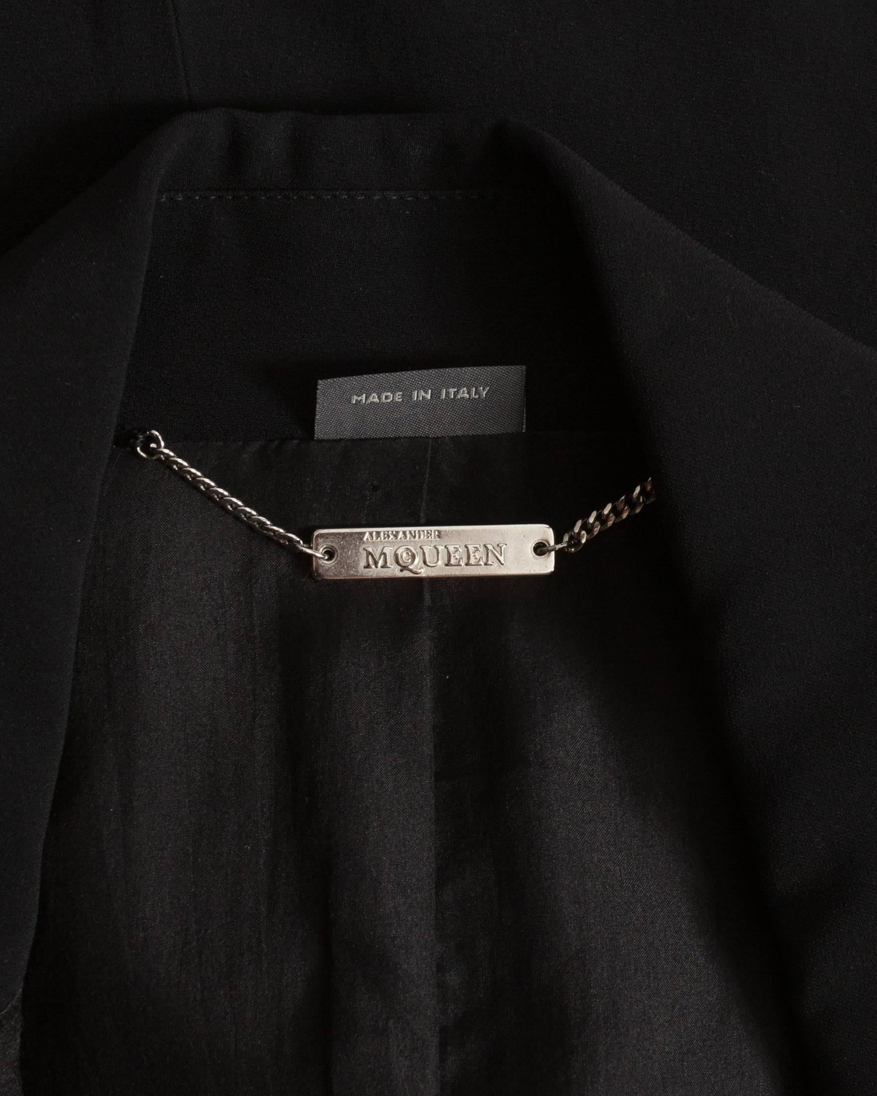 Alexander McQueen black silk jumpsuit, ss 2008 In Excellent Condition In London, GB