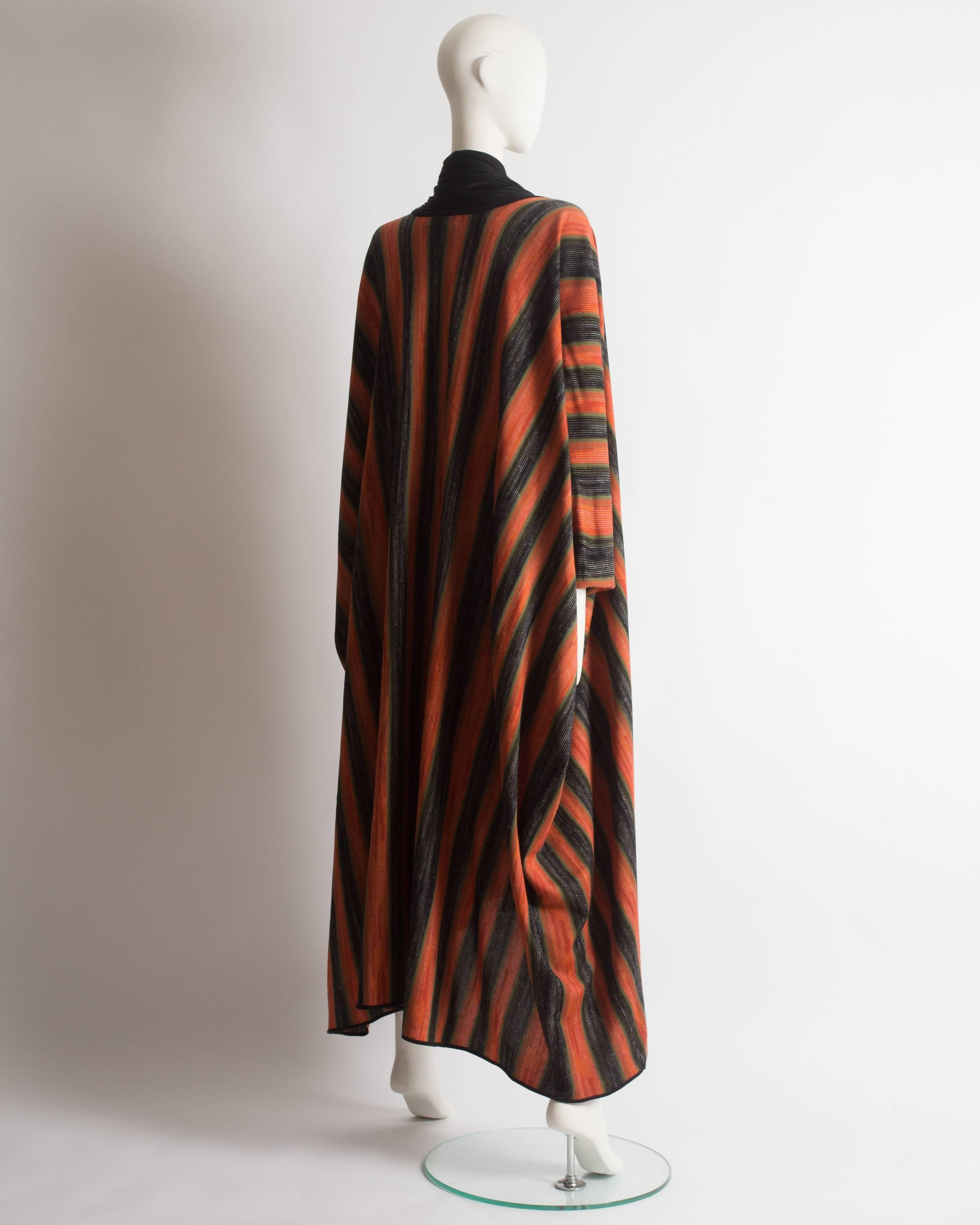 Issey Miyake striped knitted robe, circa 1976 In Excellent Condition In London, GB