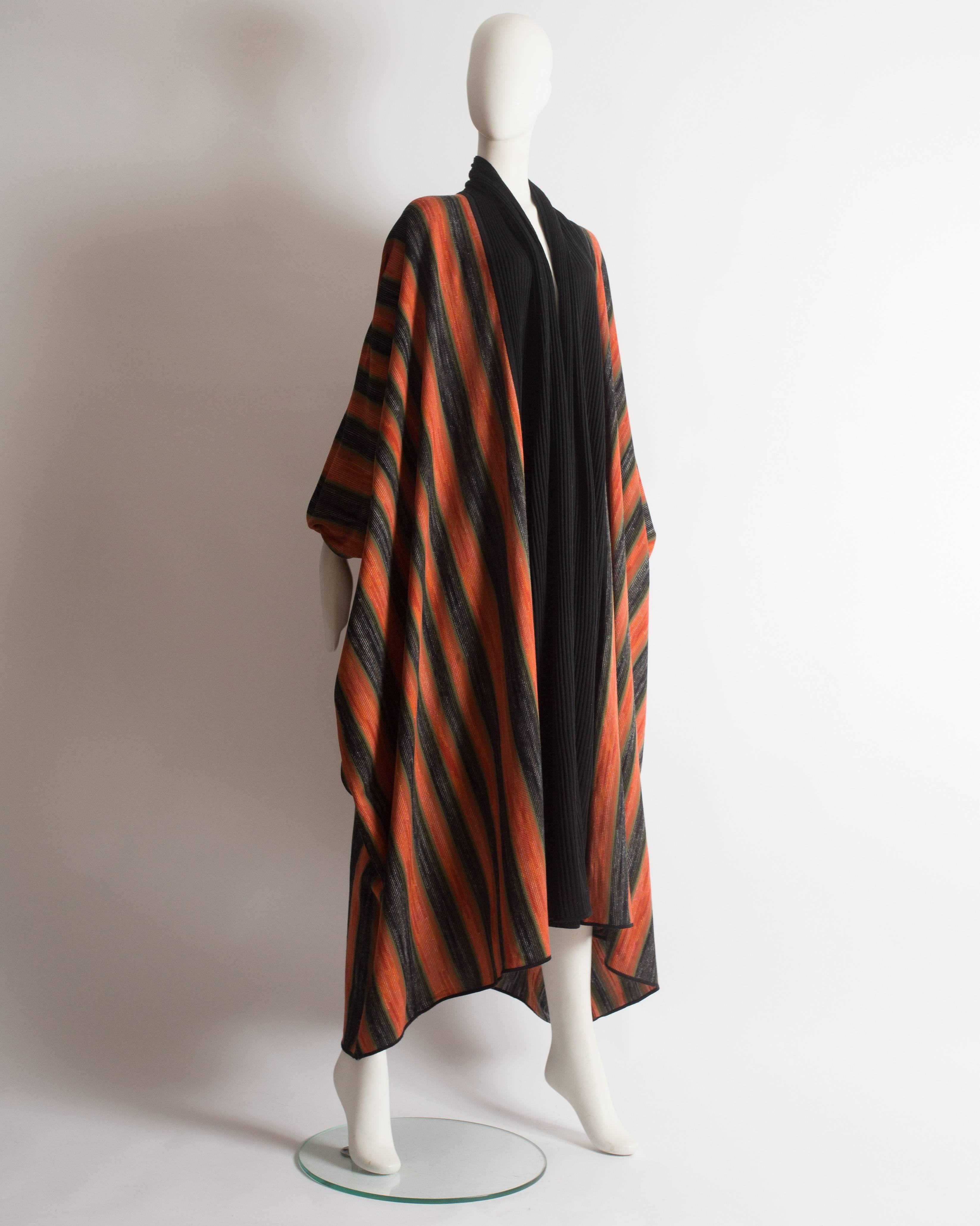 Issey Miyake striped knitted robe, circa 1976 at 1stDibs | issey miyake ...