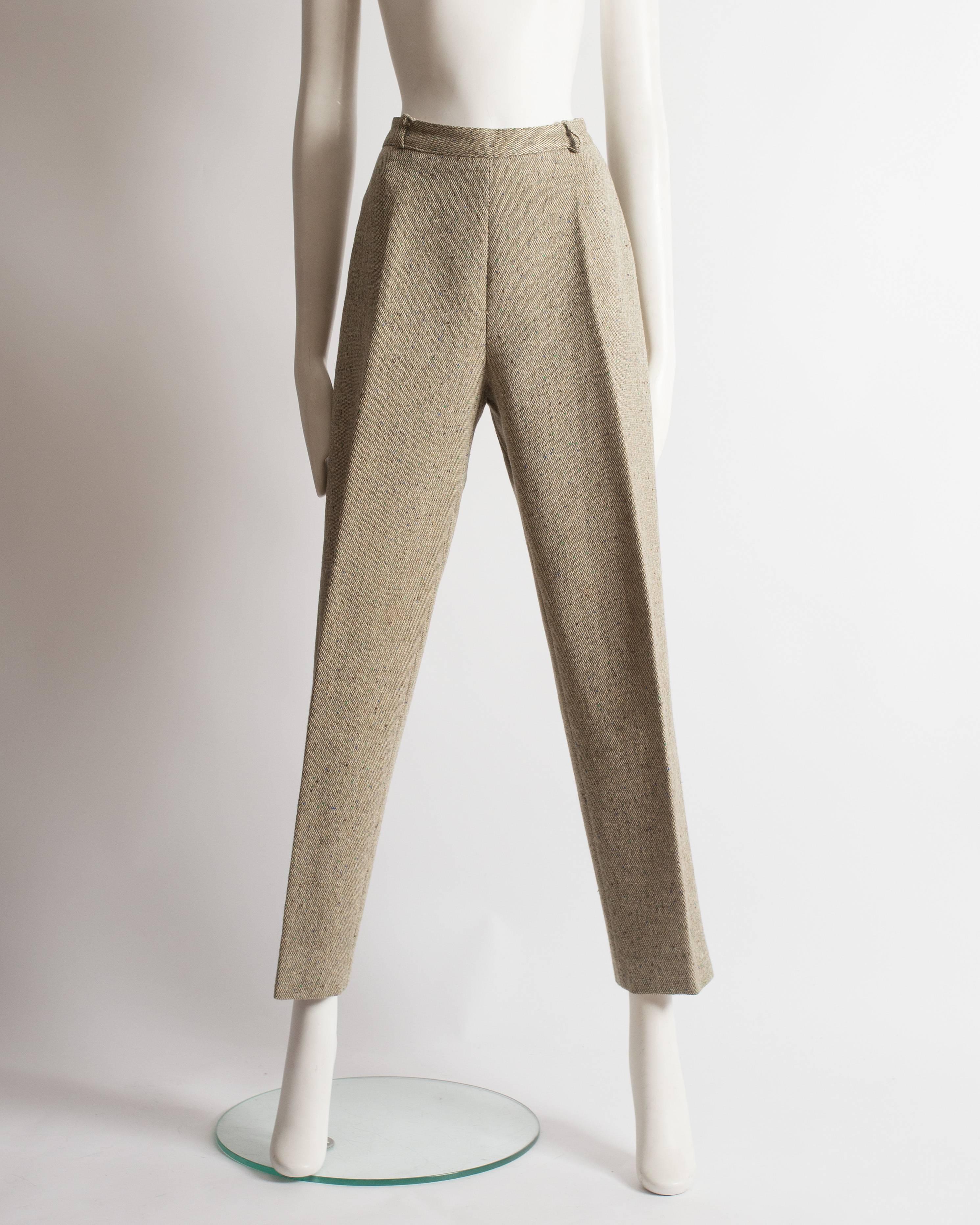 Alaia tweed pant suit, AW 1987 In Excellent Condition In London, GB