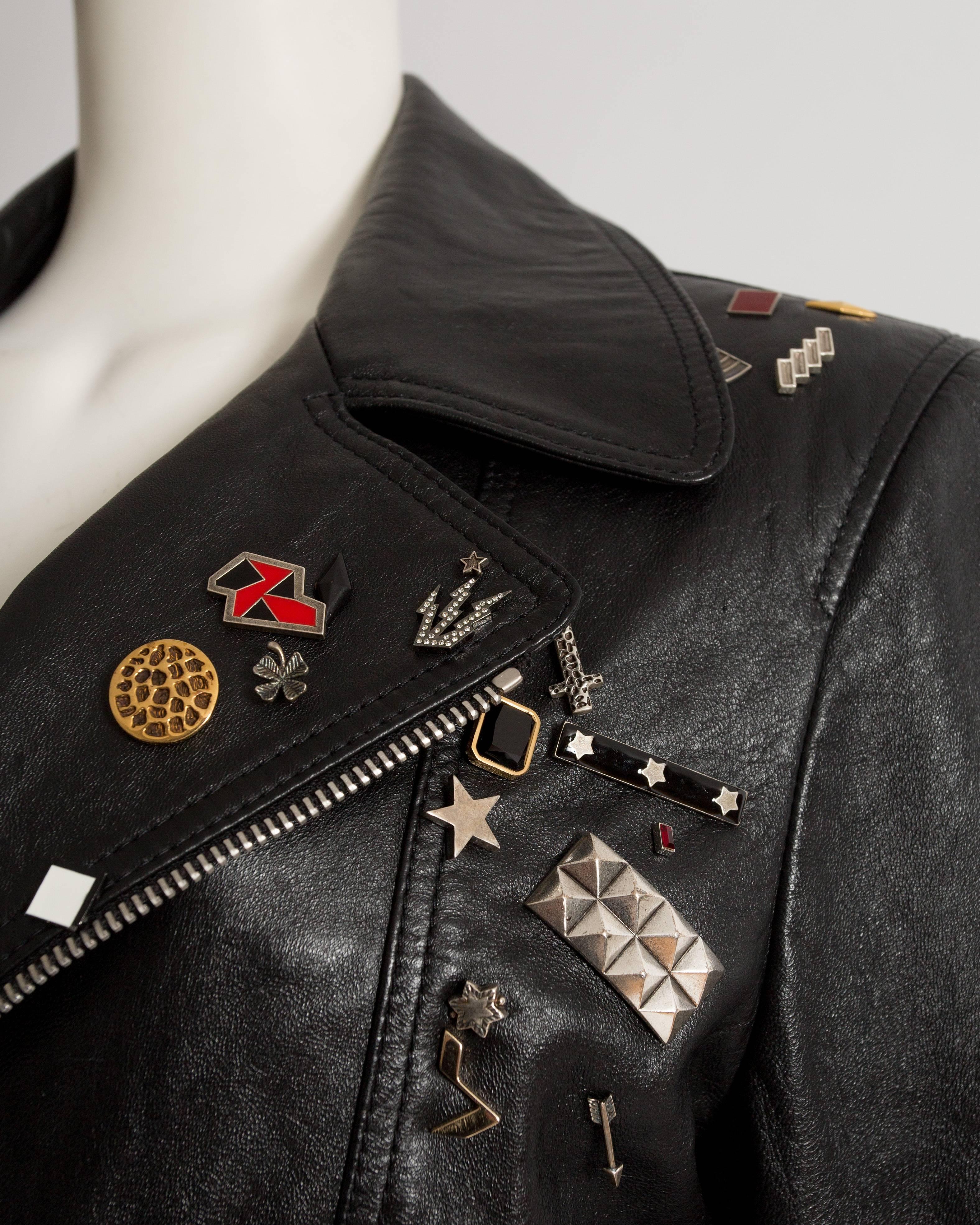 saint laurent hedi slimane leather jacket