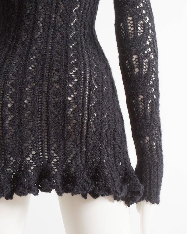 black wrap knit dress Black Side Tie Knit Maxi Dress – BLANK