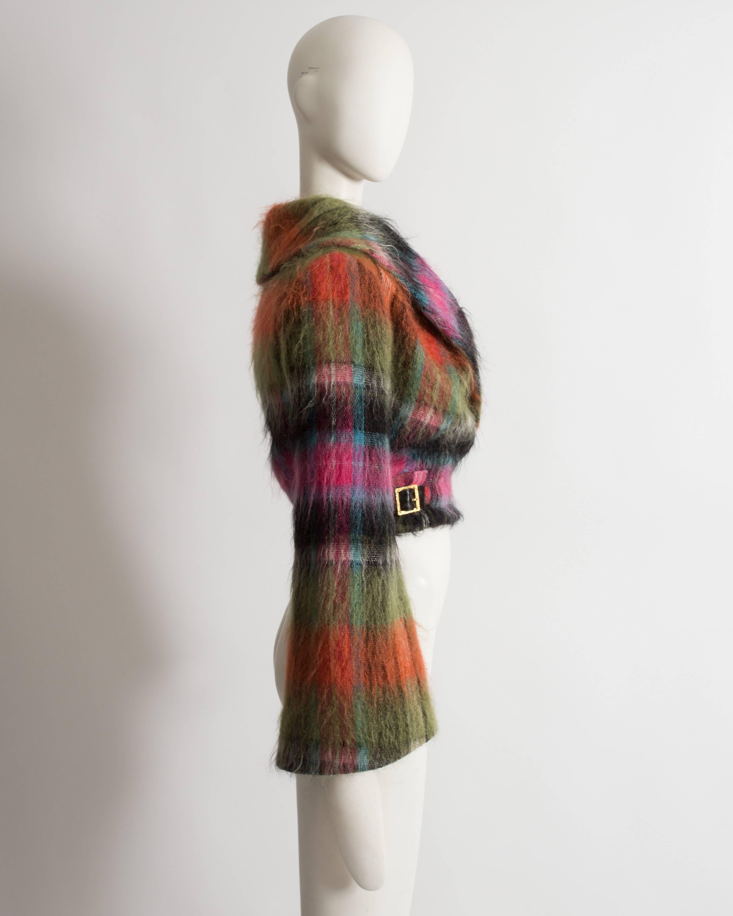 Vivienne Westwood tartan mohair wool jacket, AW 1993 In Excellent Condition In London, GB