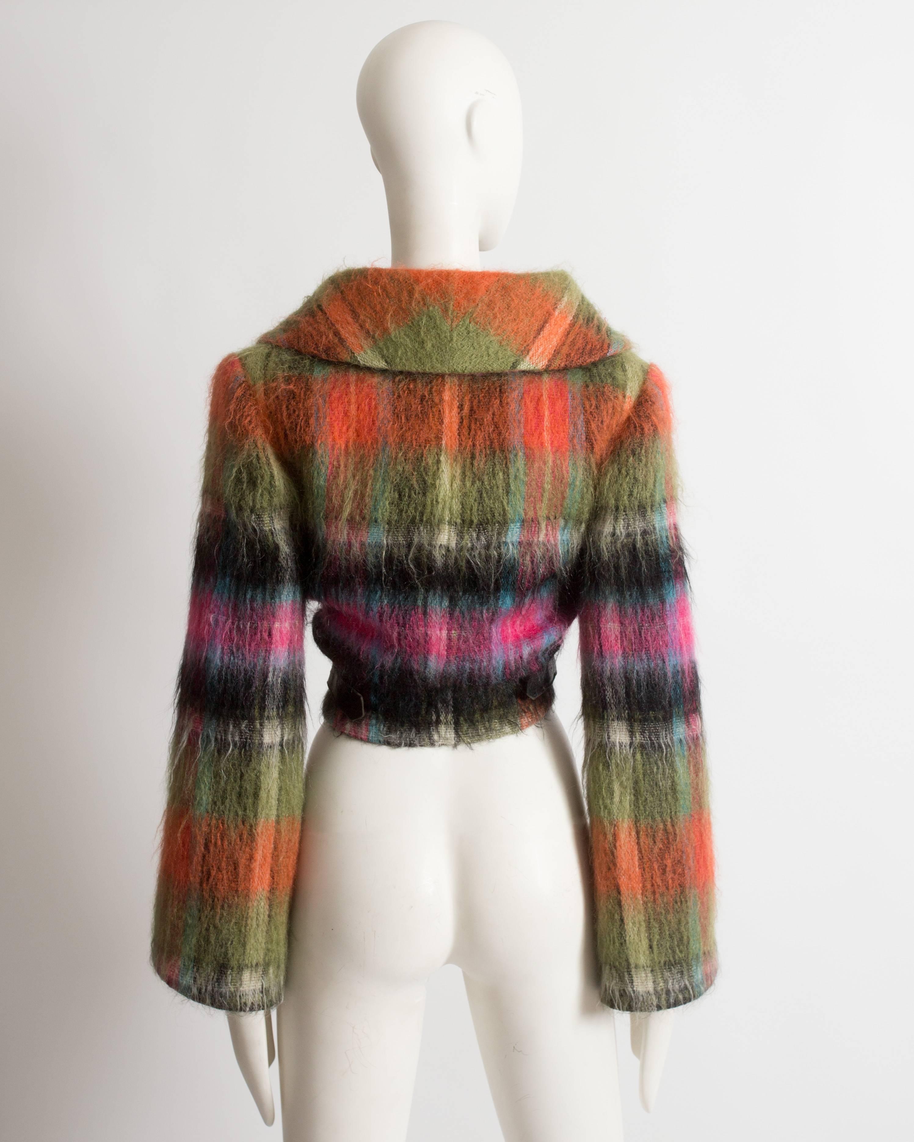 Women's Vivienne Westwood tartan mohair wool jacket, AW 1993