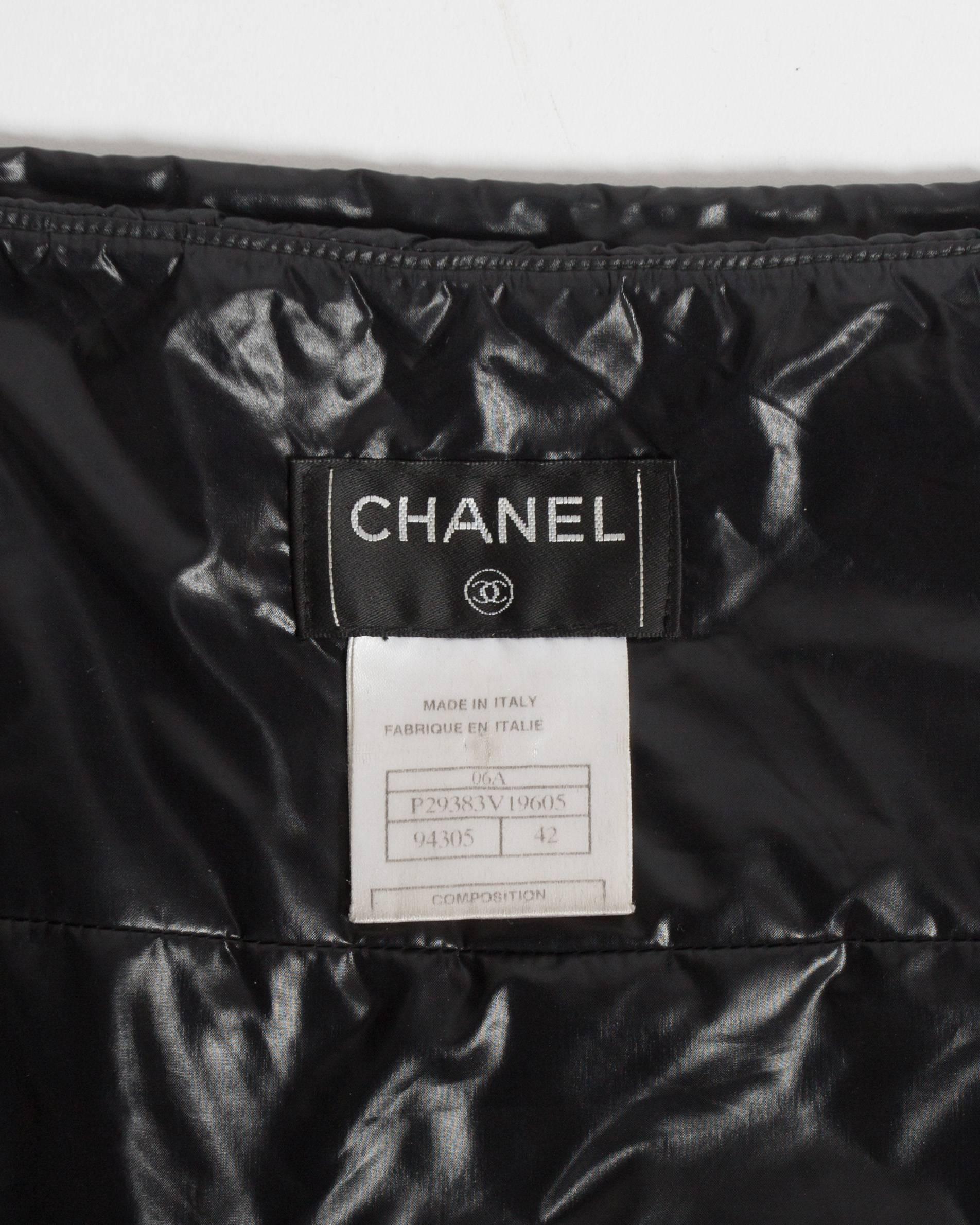 Women's Chanel quilted nylon mini skirt, circa 2006