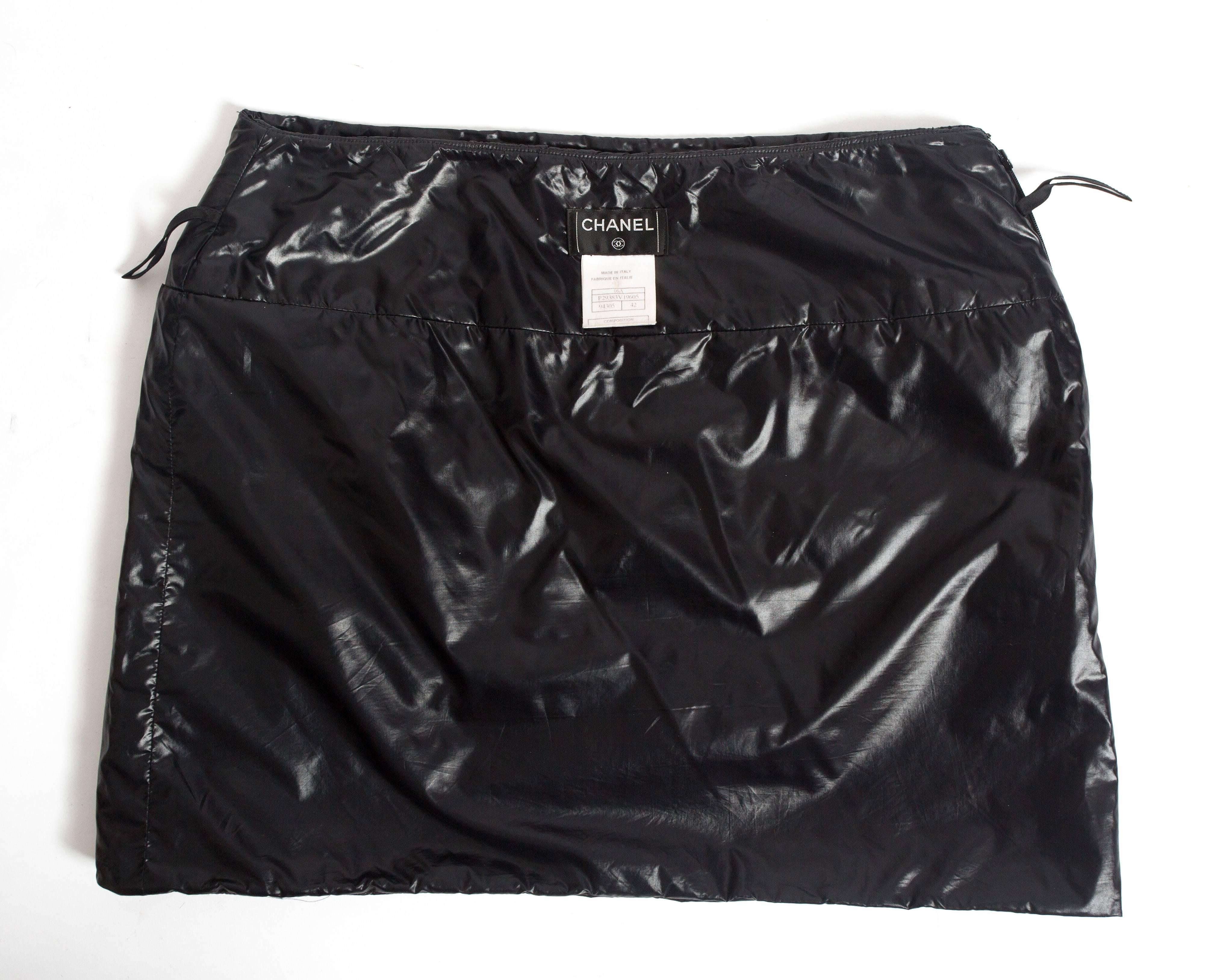 Chanel quilted nylon mini skirt, circa 2006 In Excellent Condition In London, GB