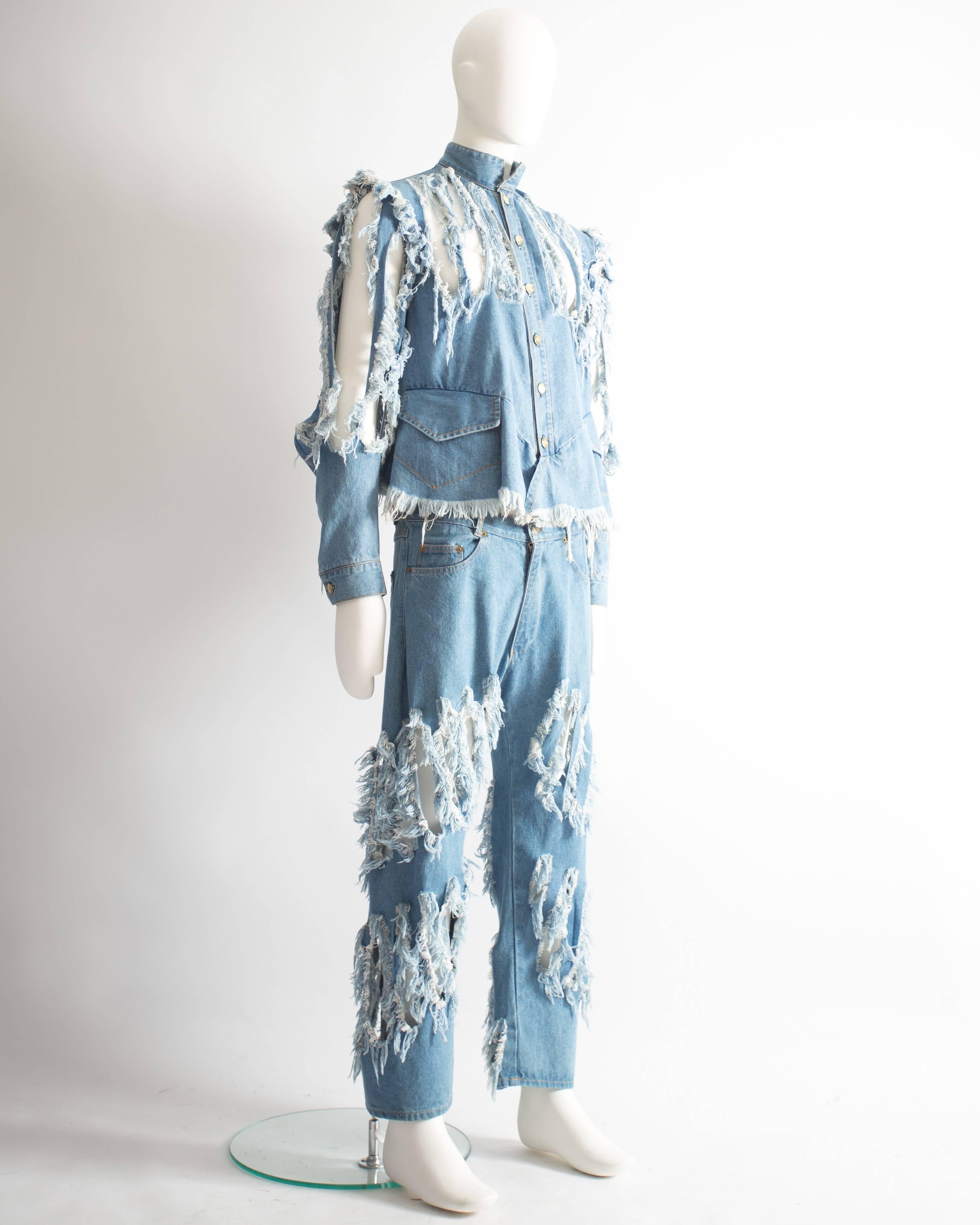 vivienne westwood ensemble from the “cut and slash” collection