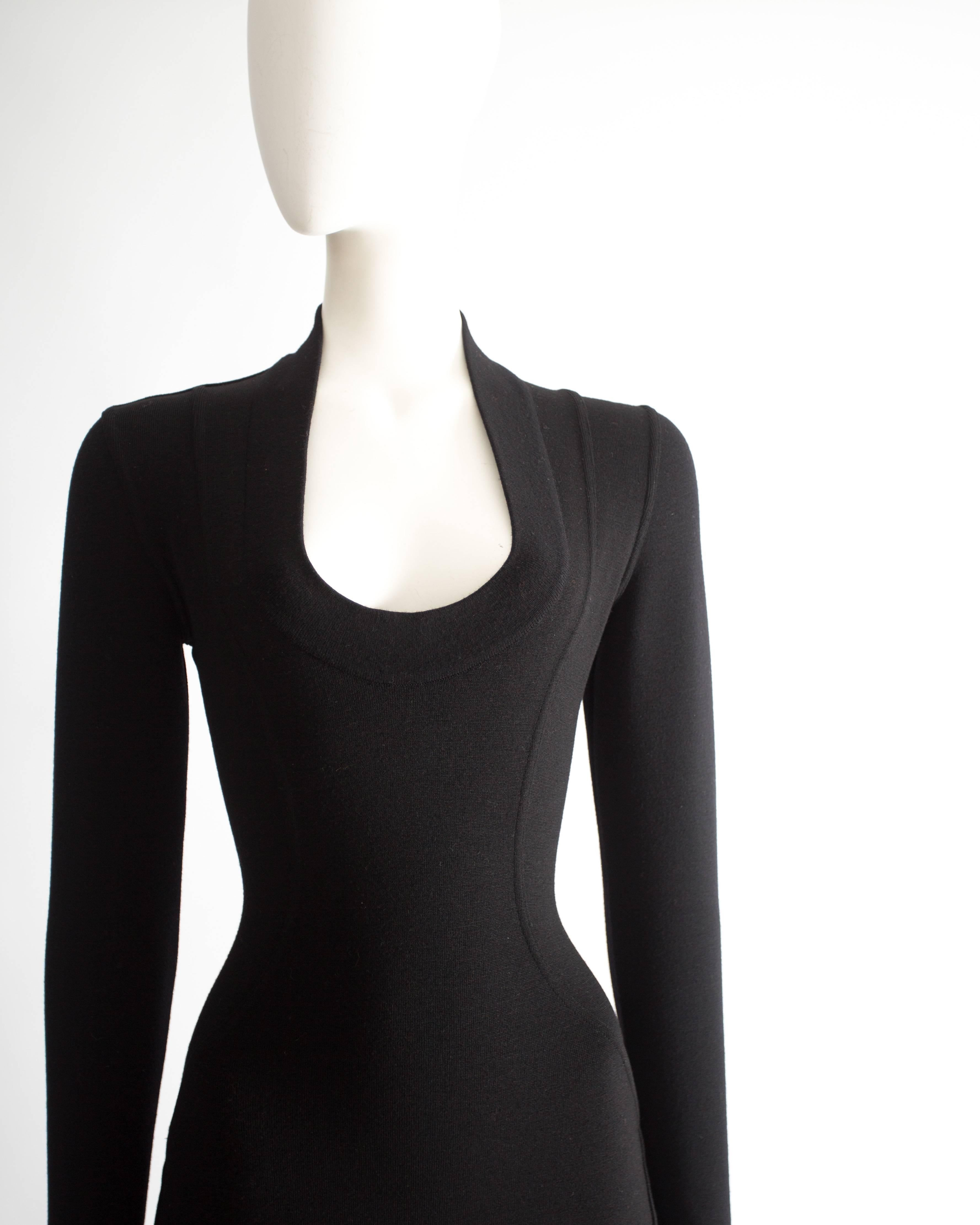 Women's Alaia bodycon wool mini dress, circa 1990s