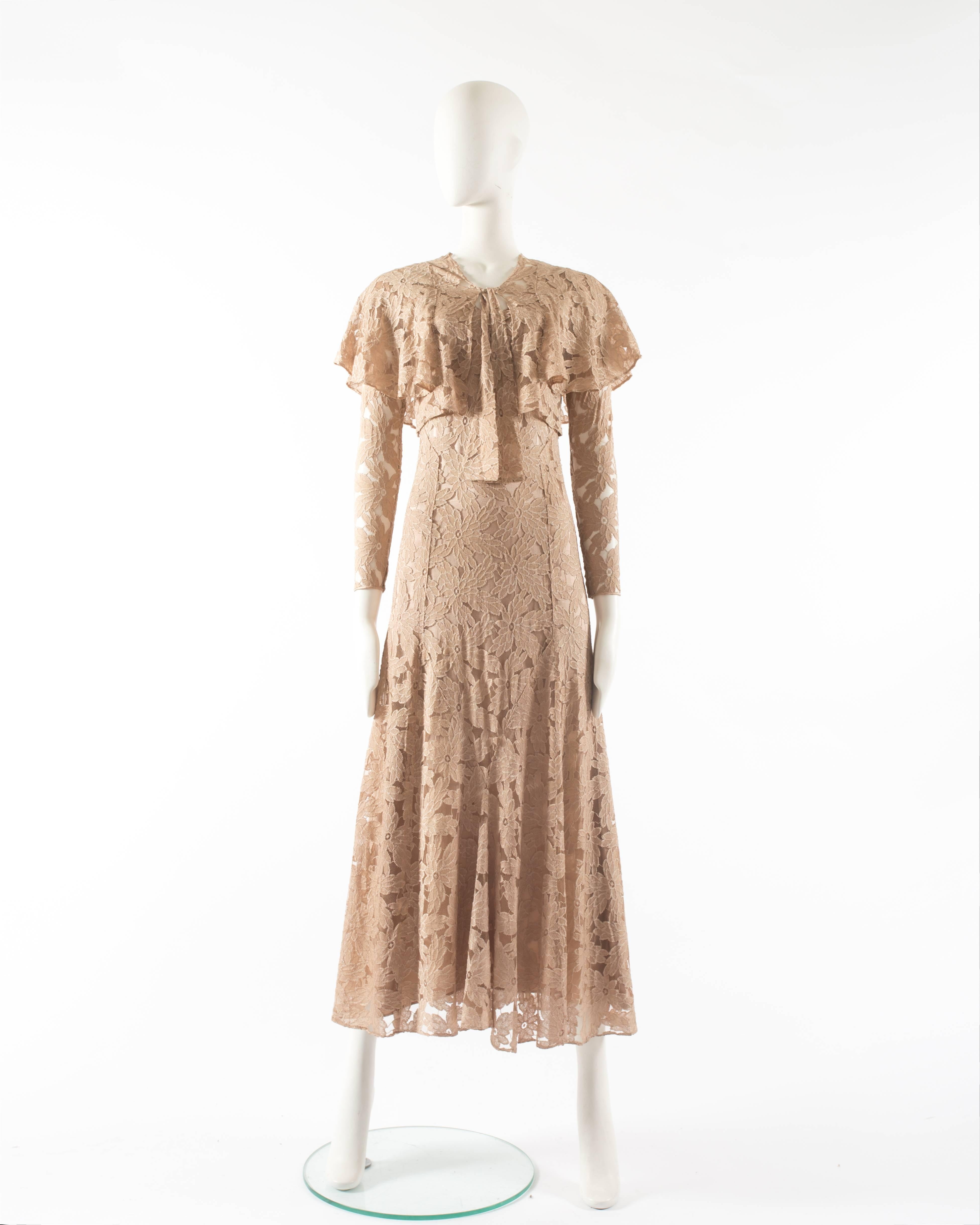 1930s lace dress