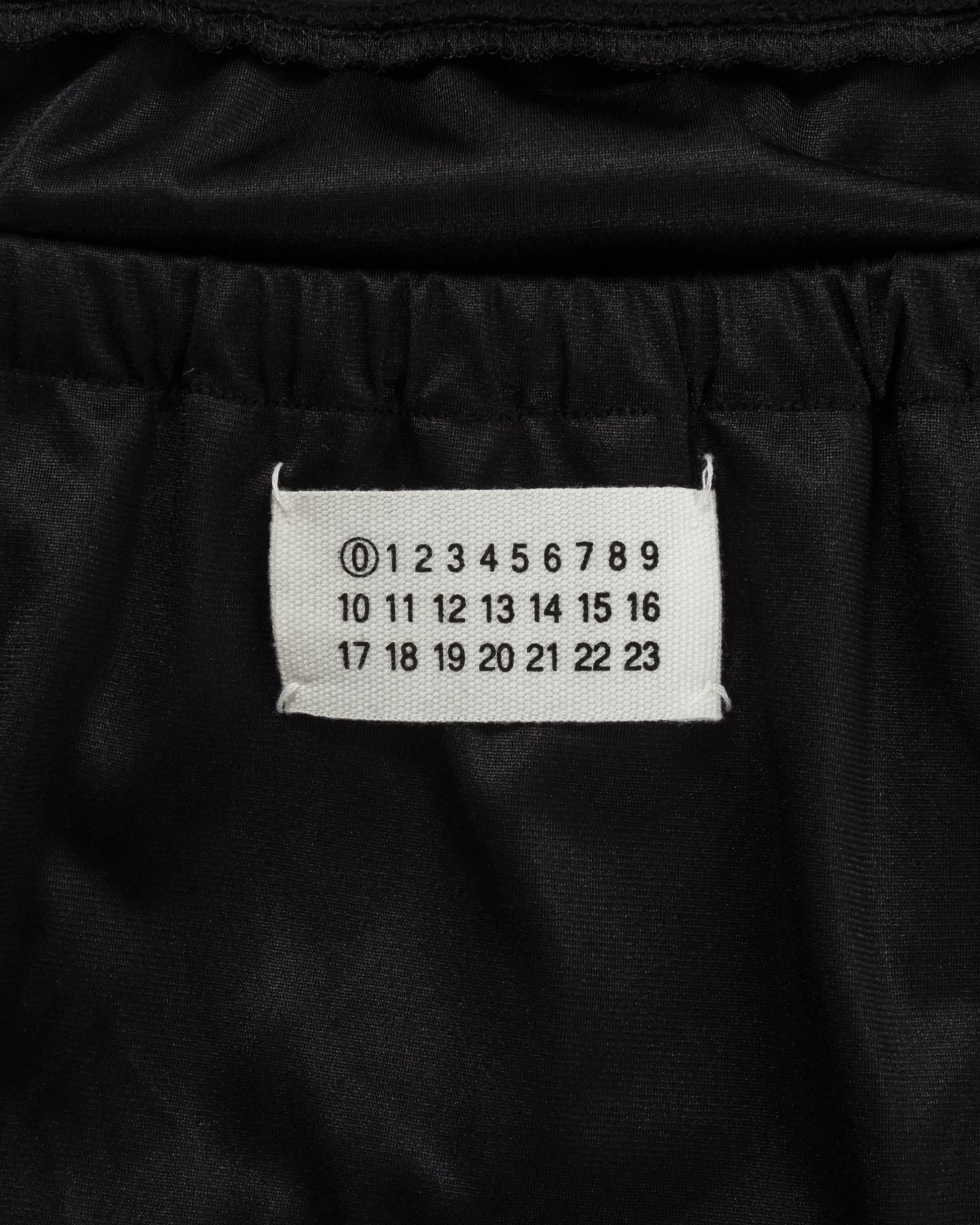 Martin Margiela black artisanal slip dress reconstructed into a skirt, ss 2003 For Sale 1