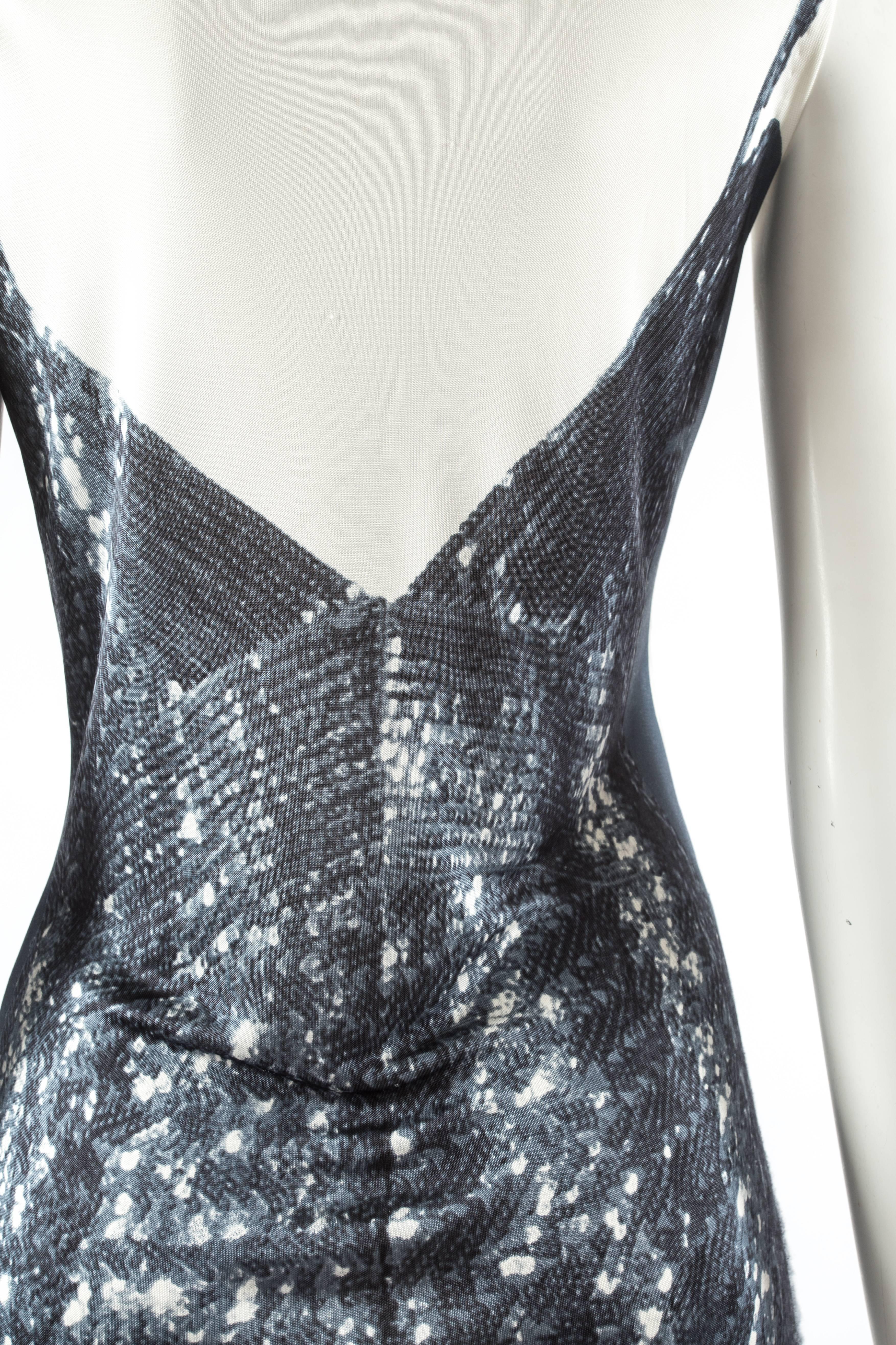 Maison Martin Margiela Spring-Summer 1996 jersey vest with digital sequin print In Good Condition In London, GB