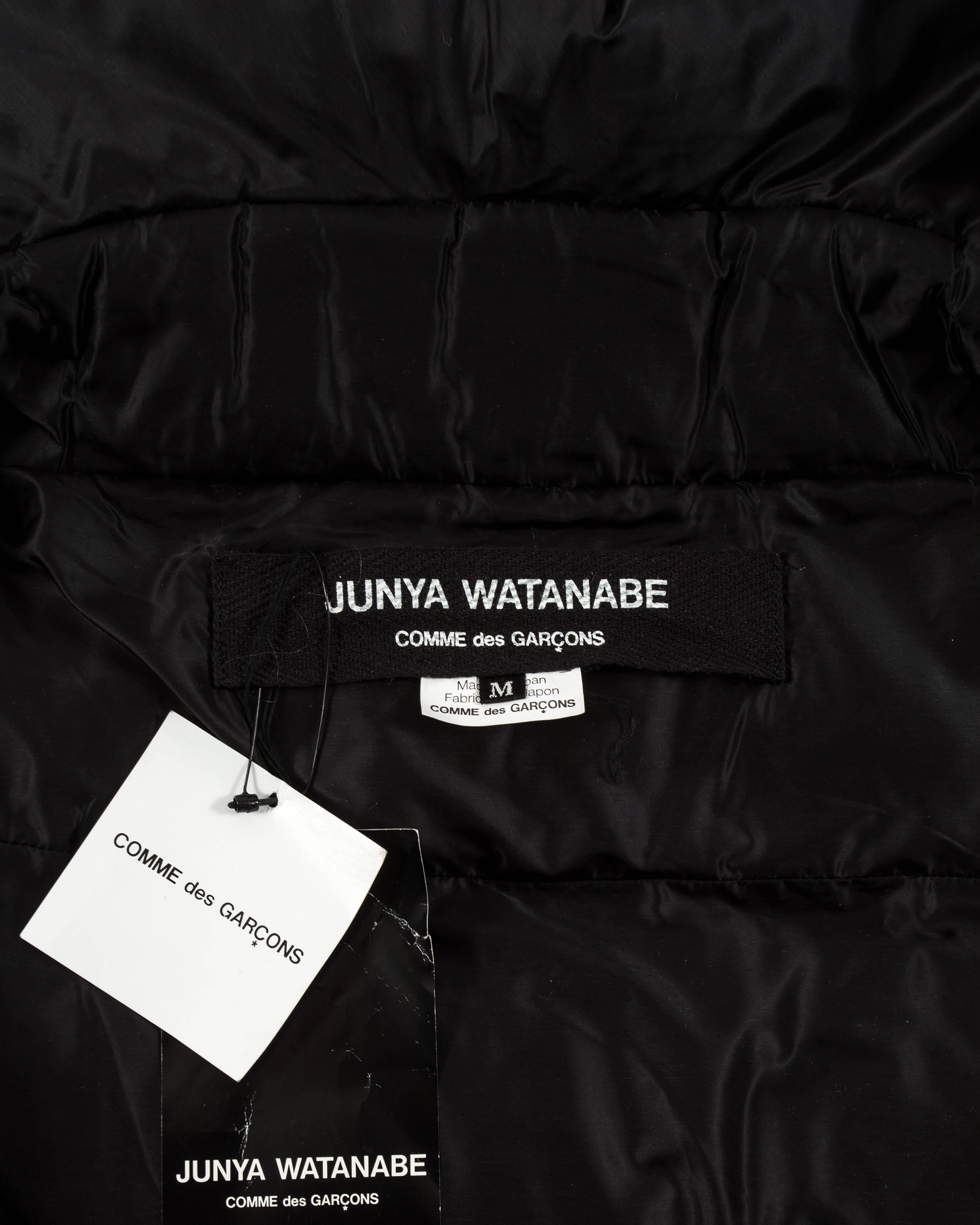 Junya Watanabe Autumn-Winter 2009 black puffer duvet coat dress 1