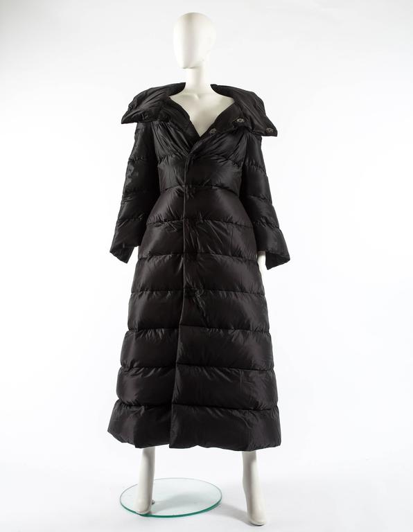 Junya Watanabe Autumn-Winter 2009 black puffer duvet coat dress at ...