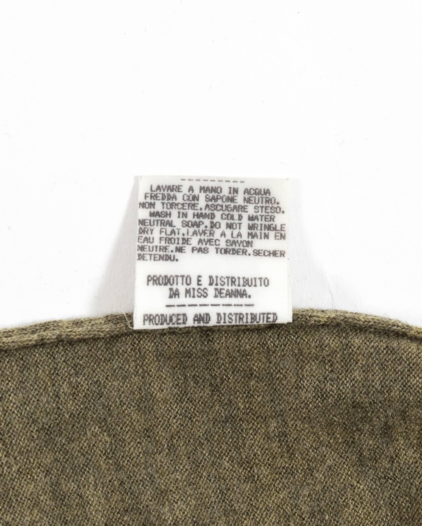Ensemble cardigan et gilet plastifié Maison Martin Margiela Automne-Hiver 1998 2