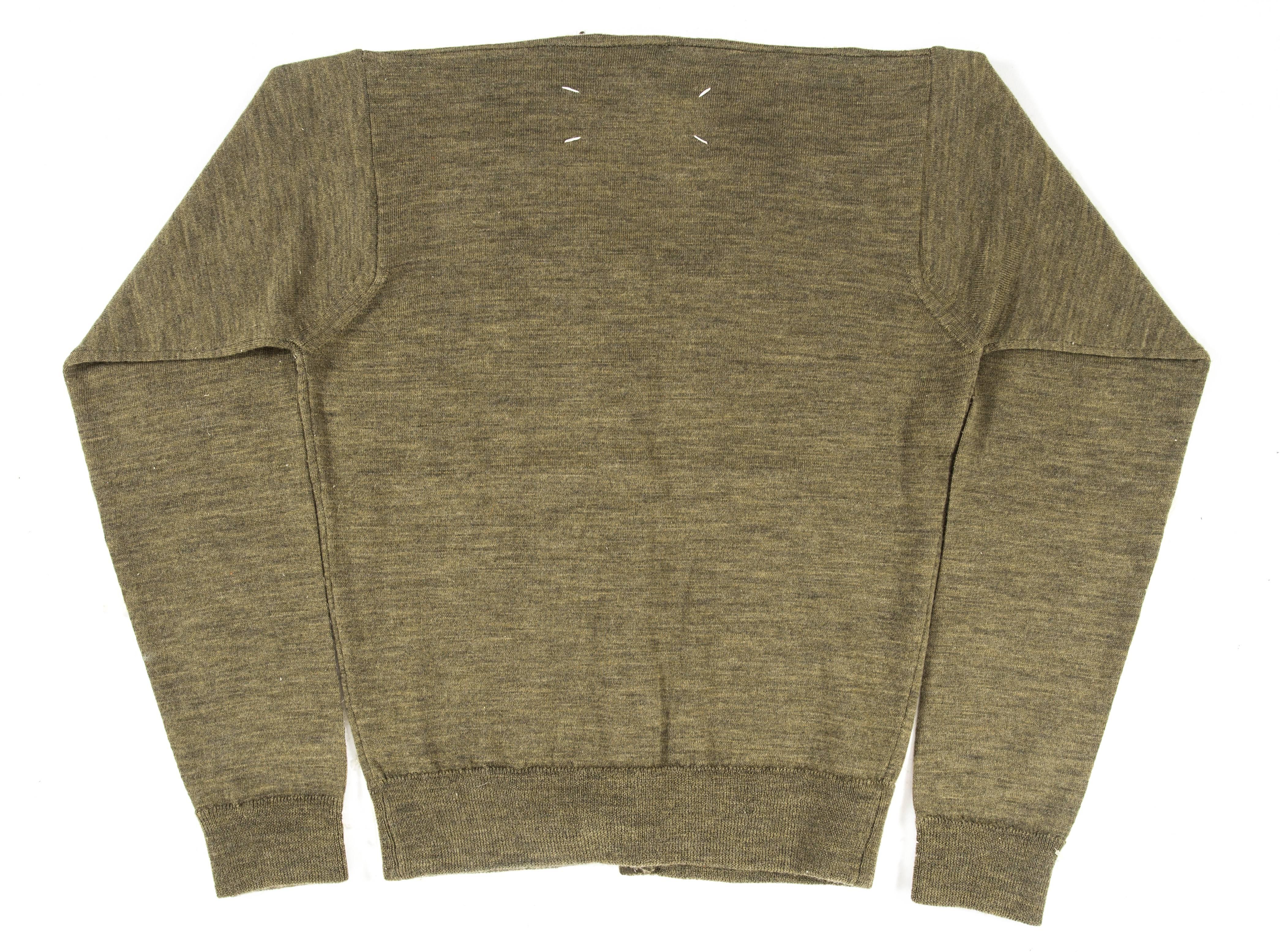 Ensemble cardigan et gilet plastifié Maison Martin Margiela Automne-Hiver 1998 Bon état à London, GB