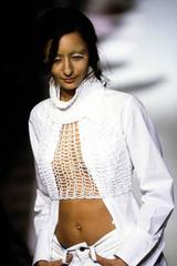 Maison Martin Margiela Spring-Summer 1993 black string net halter neck vest