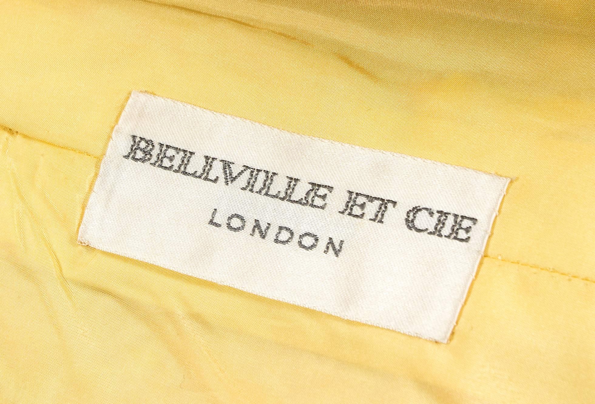 Bellvile Sassoon 1968 A-line brocade embellished evening dress  2