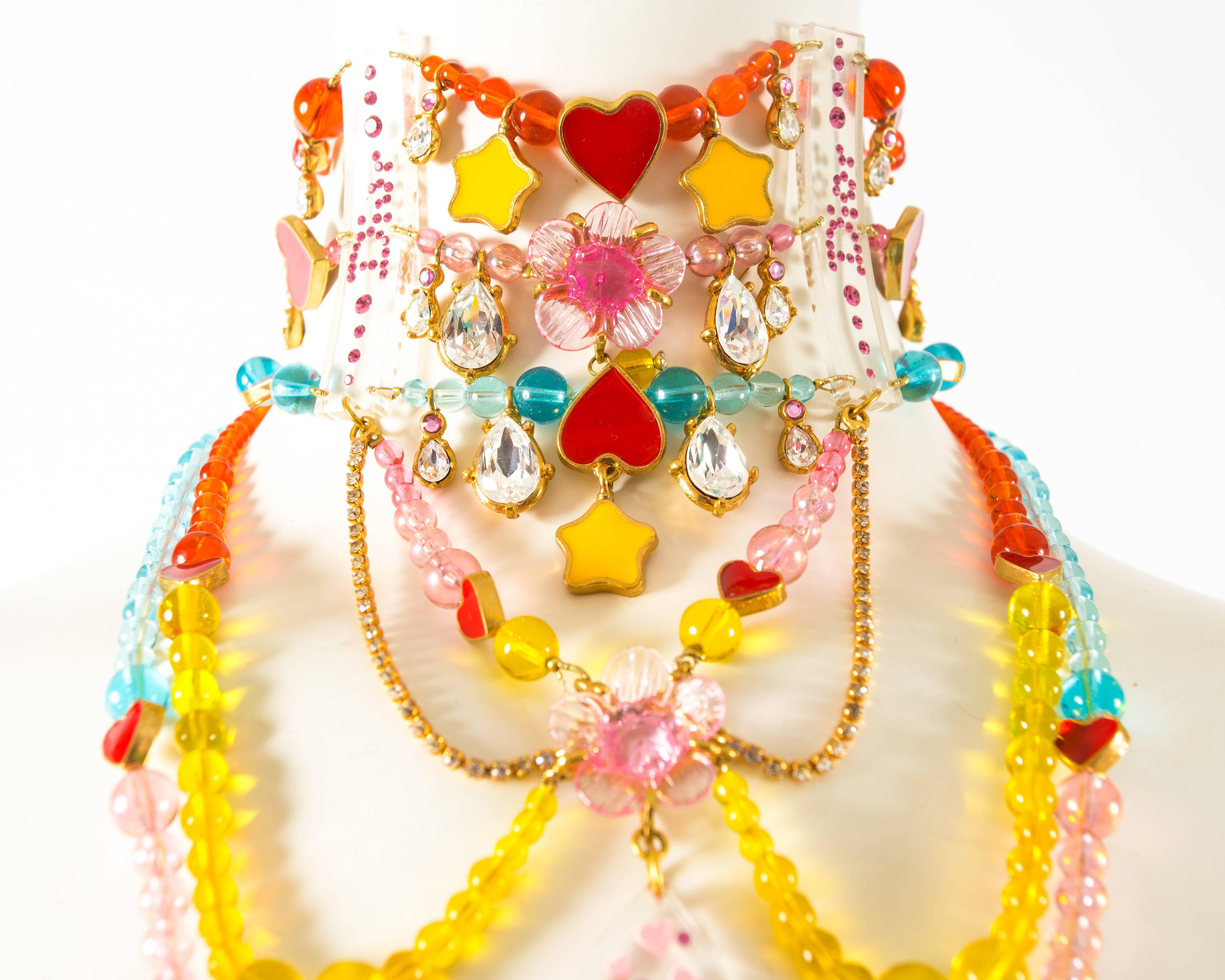 John Galliano for Christian Dior Haute Couture Autumn-Winter 2001 candy choker In Excellent Condition In London, GB