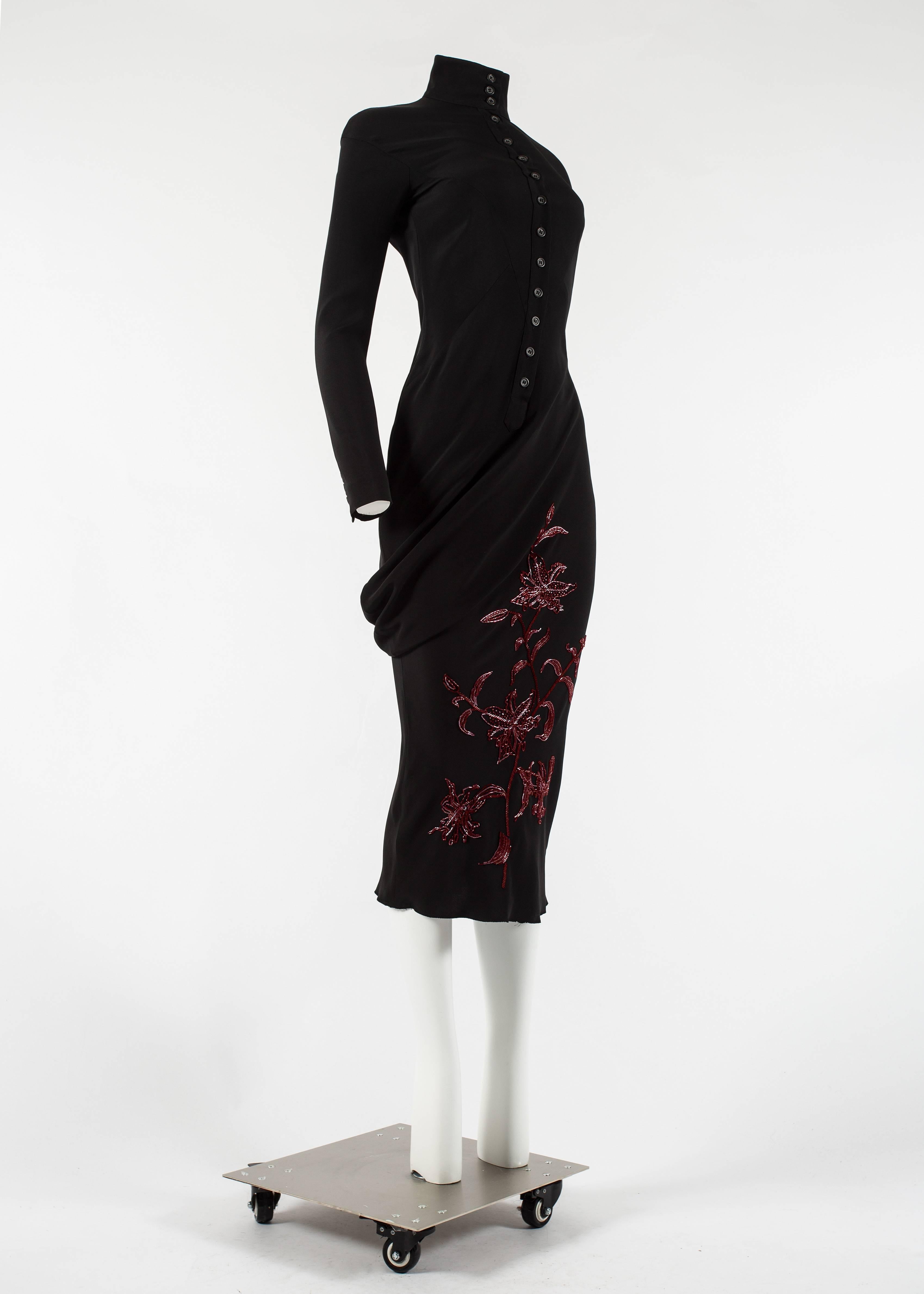 Alexander McQueen Autumn-Winter 1998 'Joan' beaded evening dress In Excellent Condition In London, GB