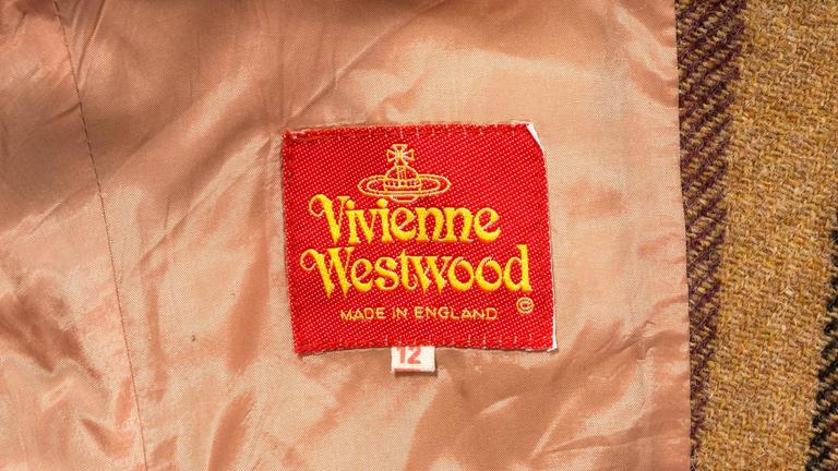 Vivienne Westwood Autumn-Winter 1990 'Portrait' herringbone tweed short ...