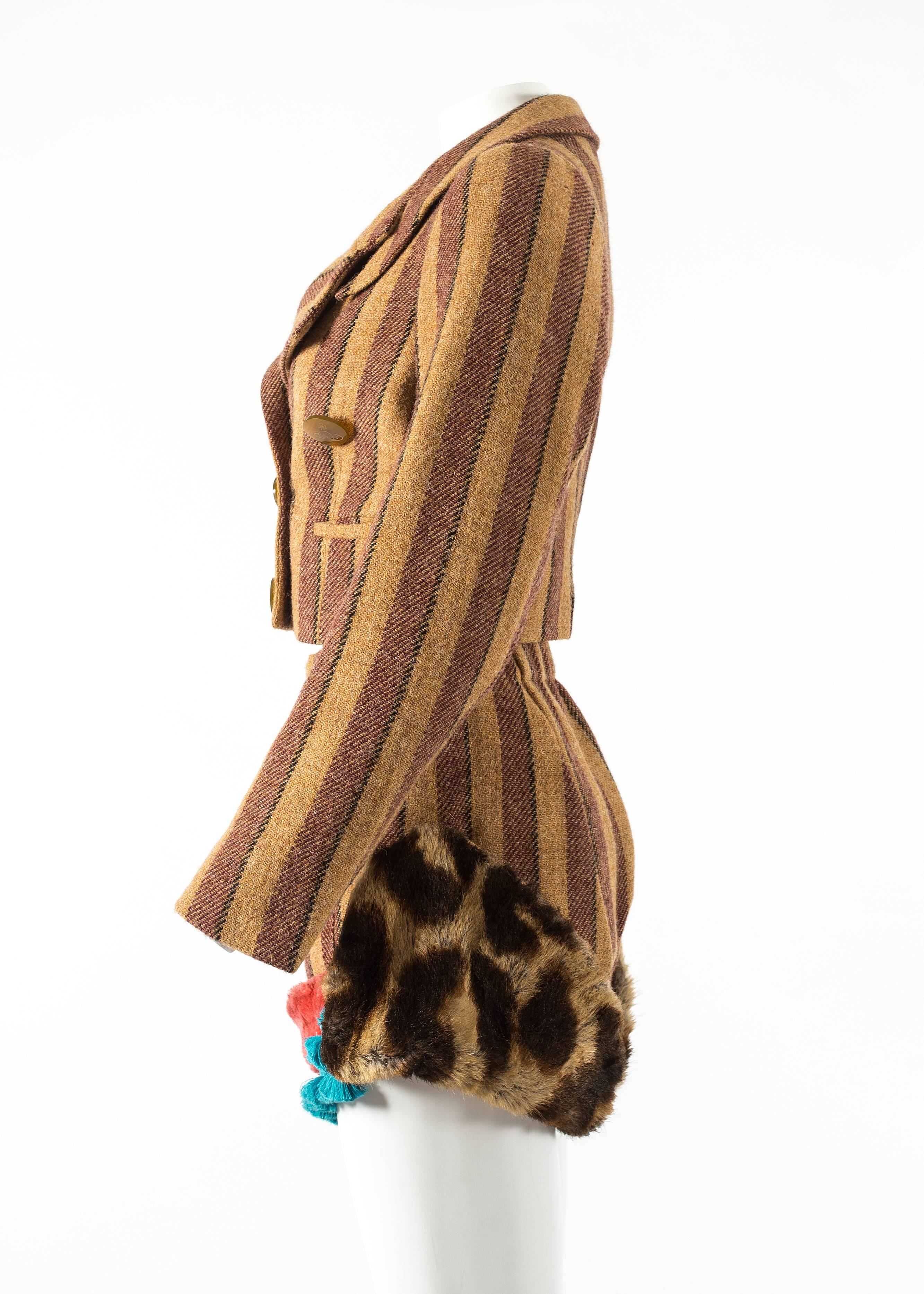 Vivienne Westwood Autumn-Winter 1990 'Portrait' herringbone tweed short suit  2