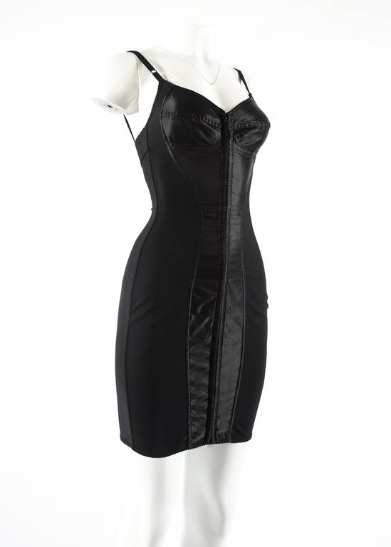 black corset evening dress