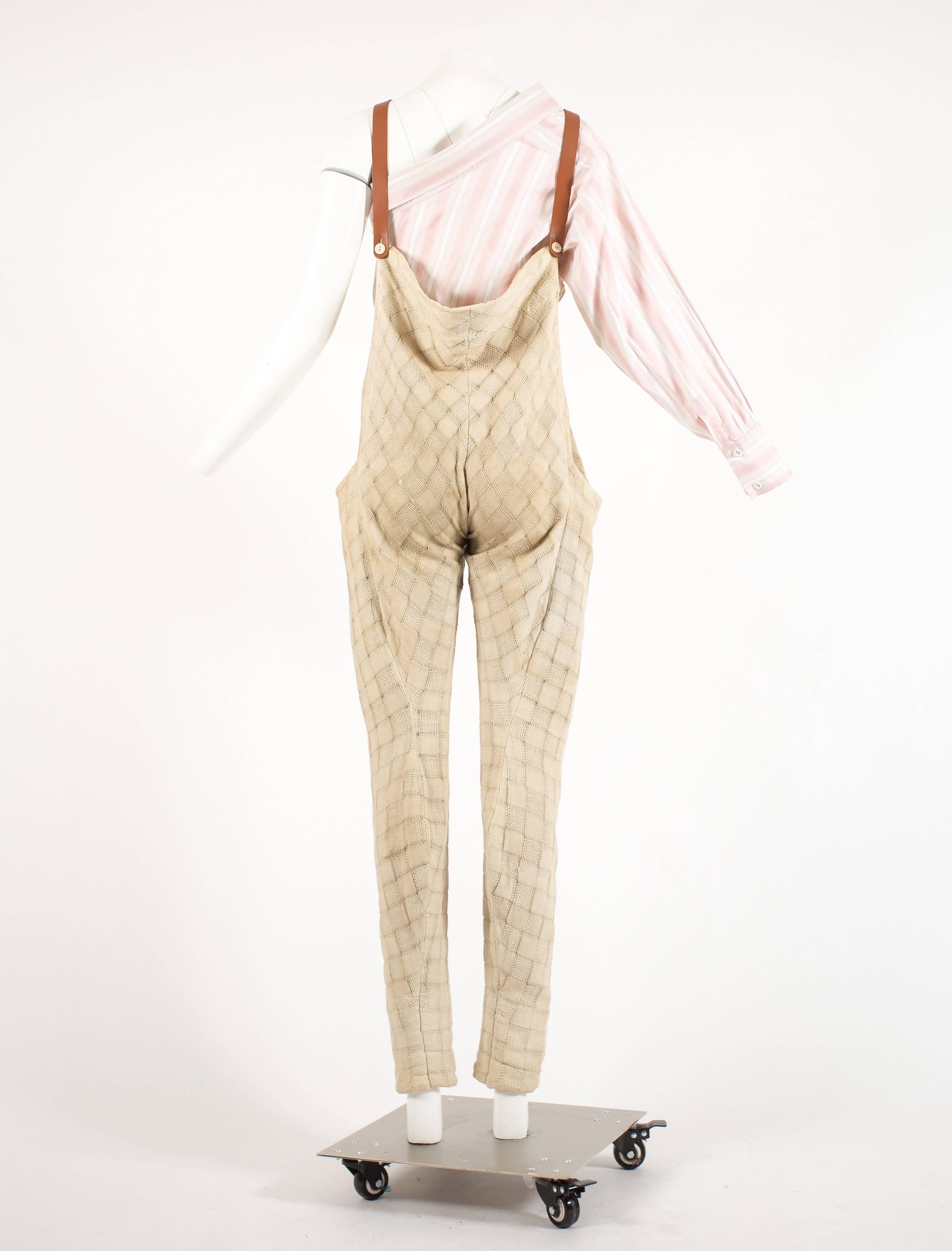 Worlds End by Vivienne Westwood 'Punkature' dungarees and shirt set, ss 1983 1