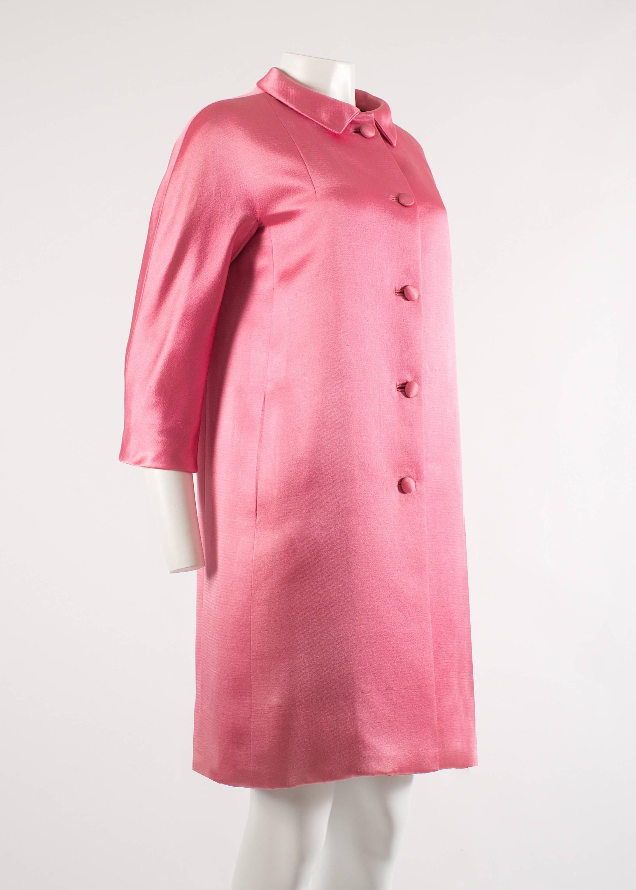balenciaga pink coat