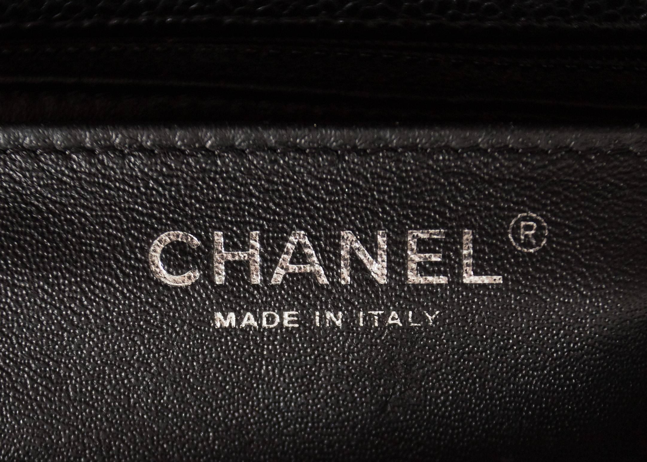 Chanel Black Caviar Mini Classic Crossbody Flap Bag 5