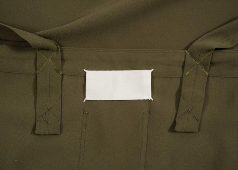 Maison Martin Margiela アーカイブ ナイロン エプロン Maison Martin Margiela Autumn-Winter 1999 khaki green long