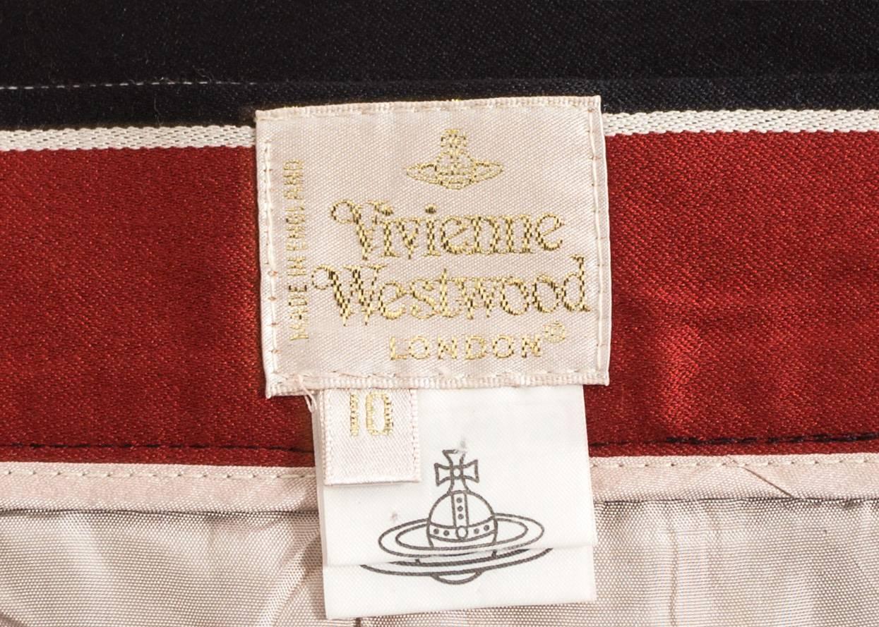 Vivienne Westwood Spring-Summer 1996 striped satin pencil skirt 1