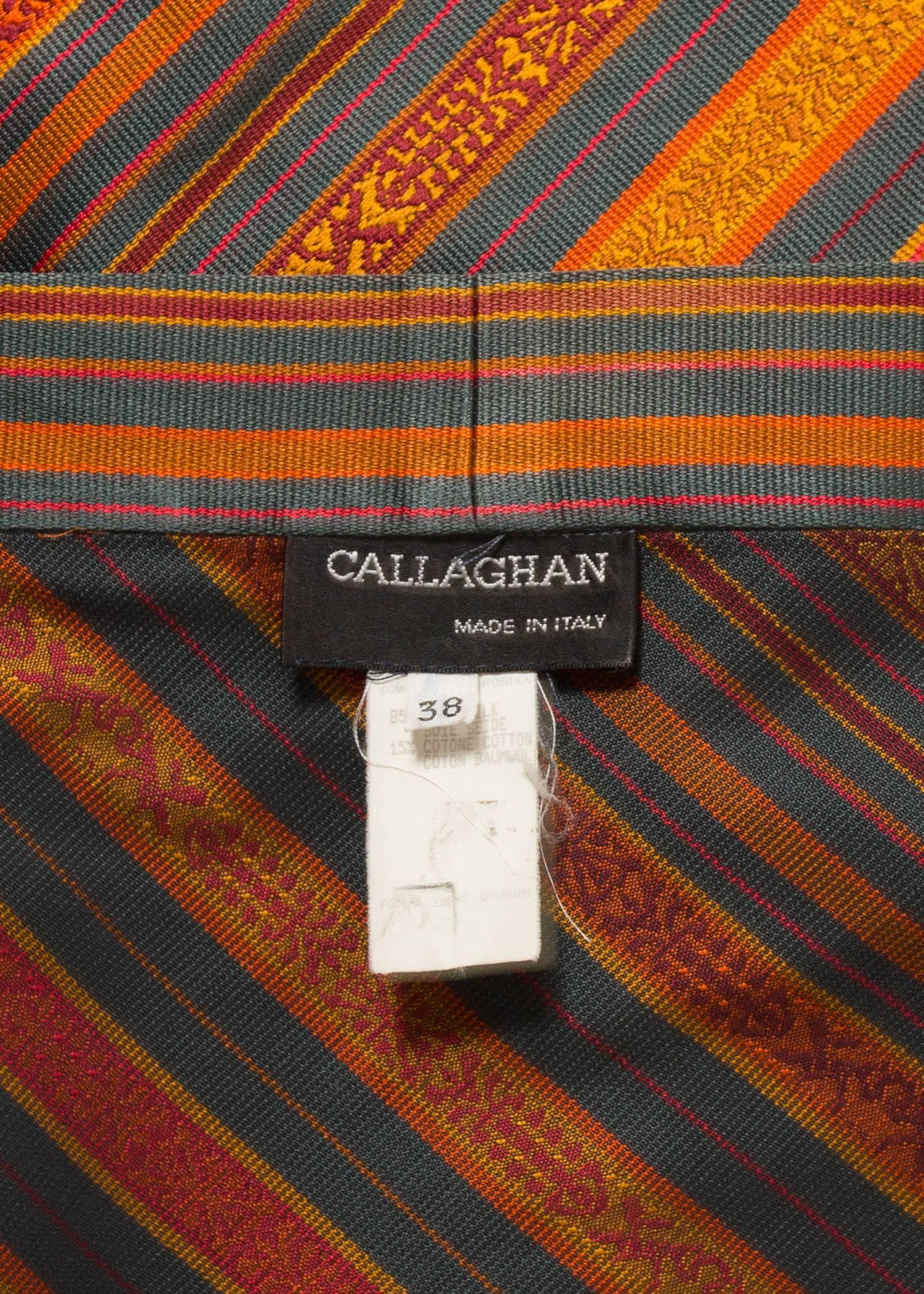 Romeo Gigli pour Callaghan - Ensemble pantalon et châle en soie, printemps-été 1991 en vente 2