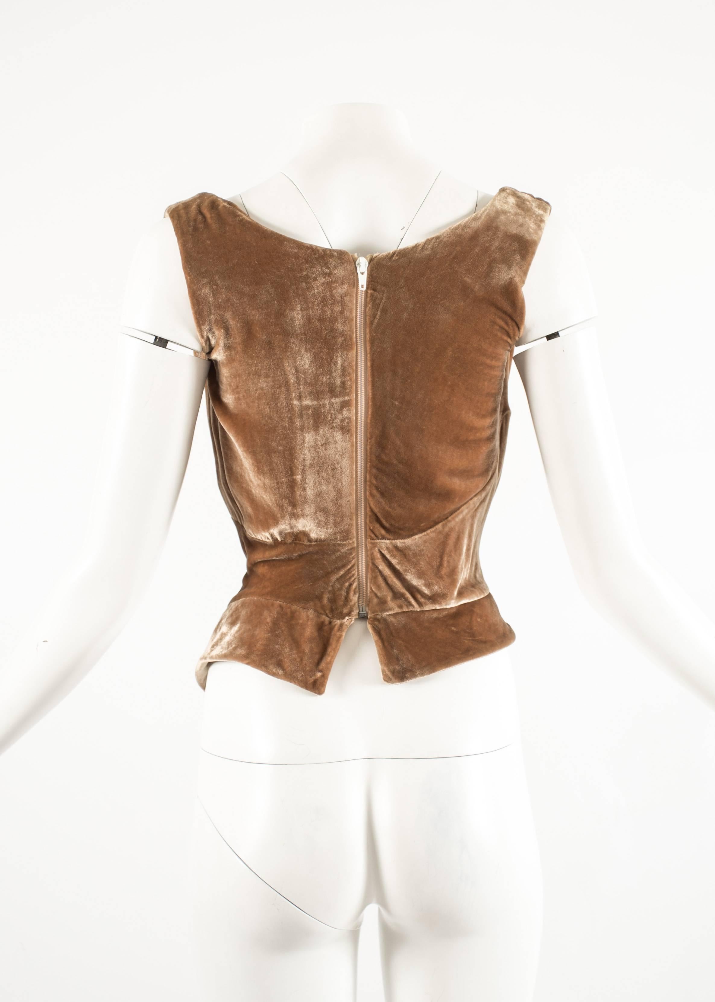 Vivienne Westwood Autumn-Winter 2001 drape velvet evening corset 2