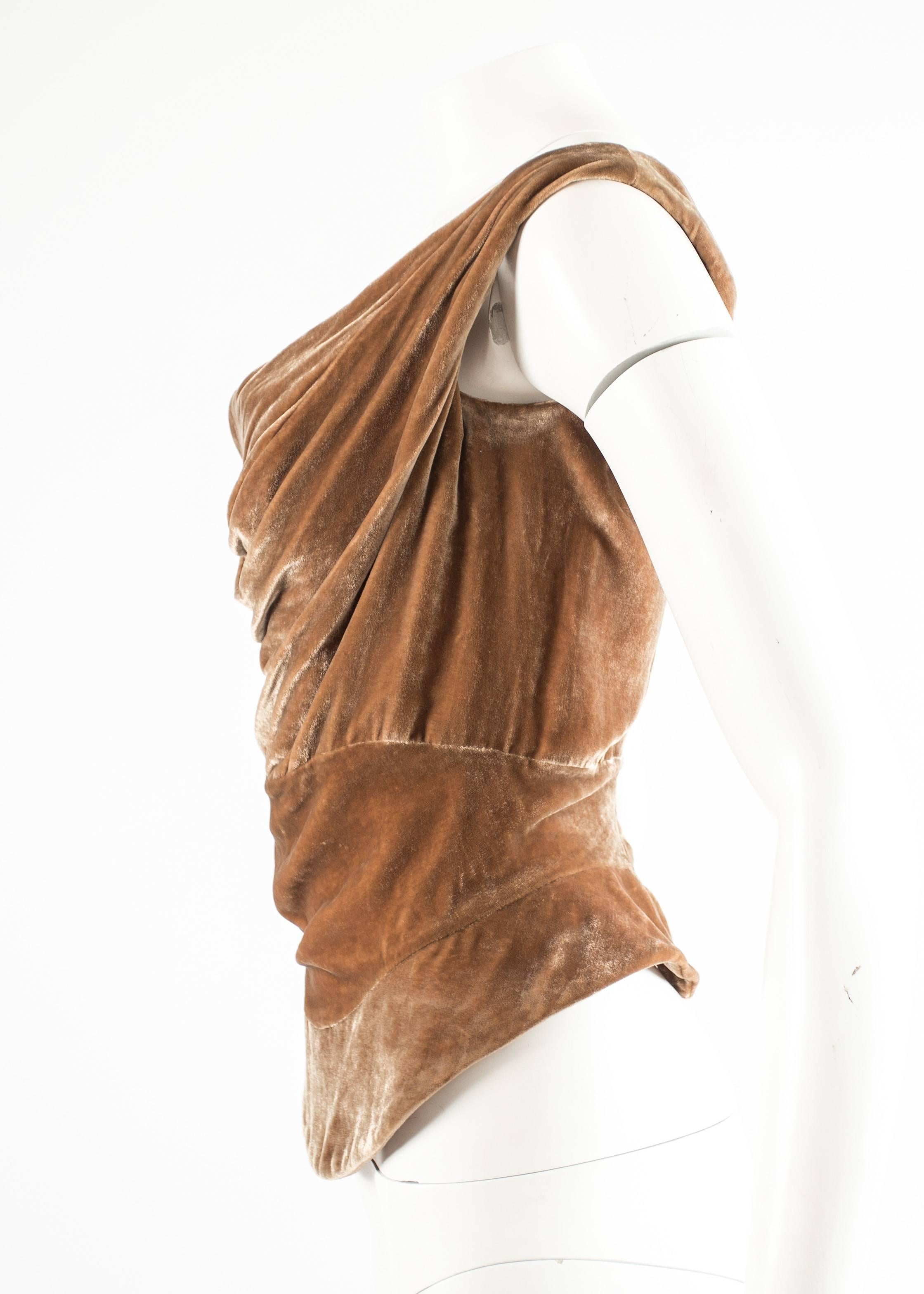 Vivienne Westwood Autumn-Winter 2001 drape velvet evening corset 1
