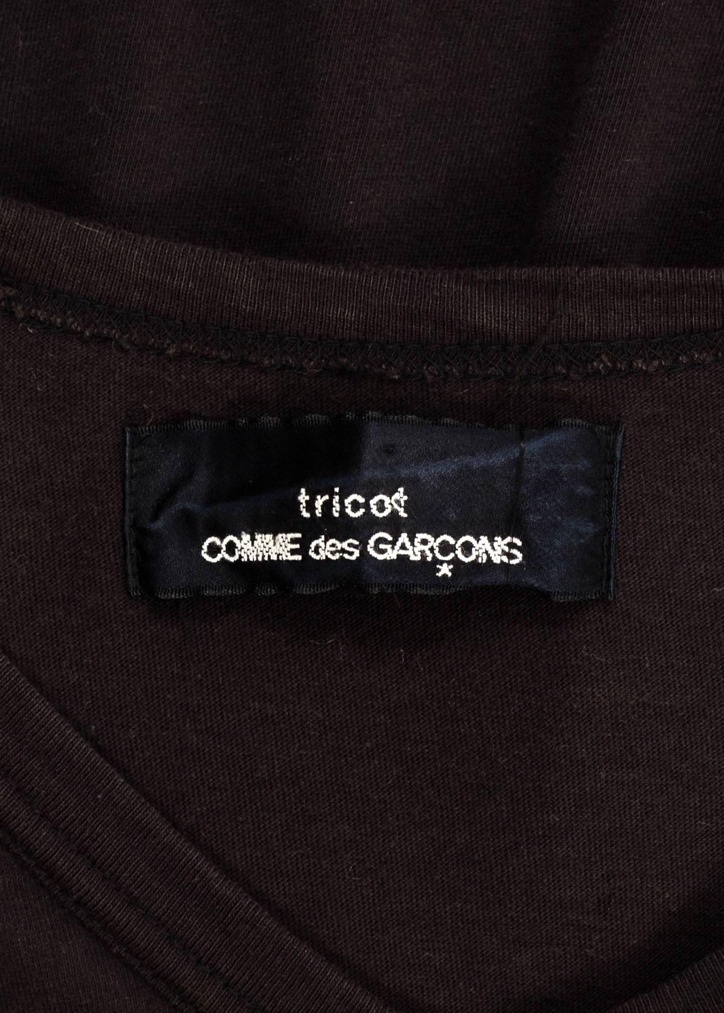 Comme des Garcons 1983-84 black cotton smocked dress In Good Condition In London, GB