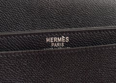 Hermes 2006 Kelly Depeche briefcase in navy blue epsom leather, size 38