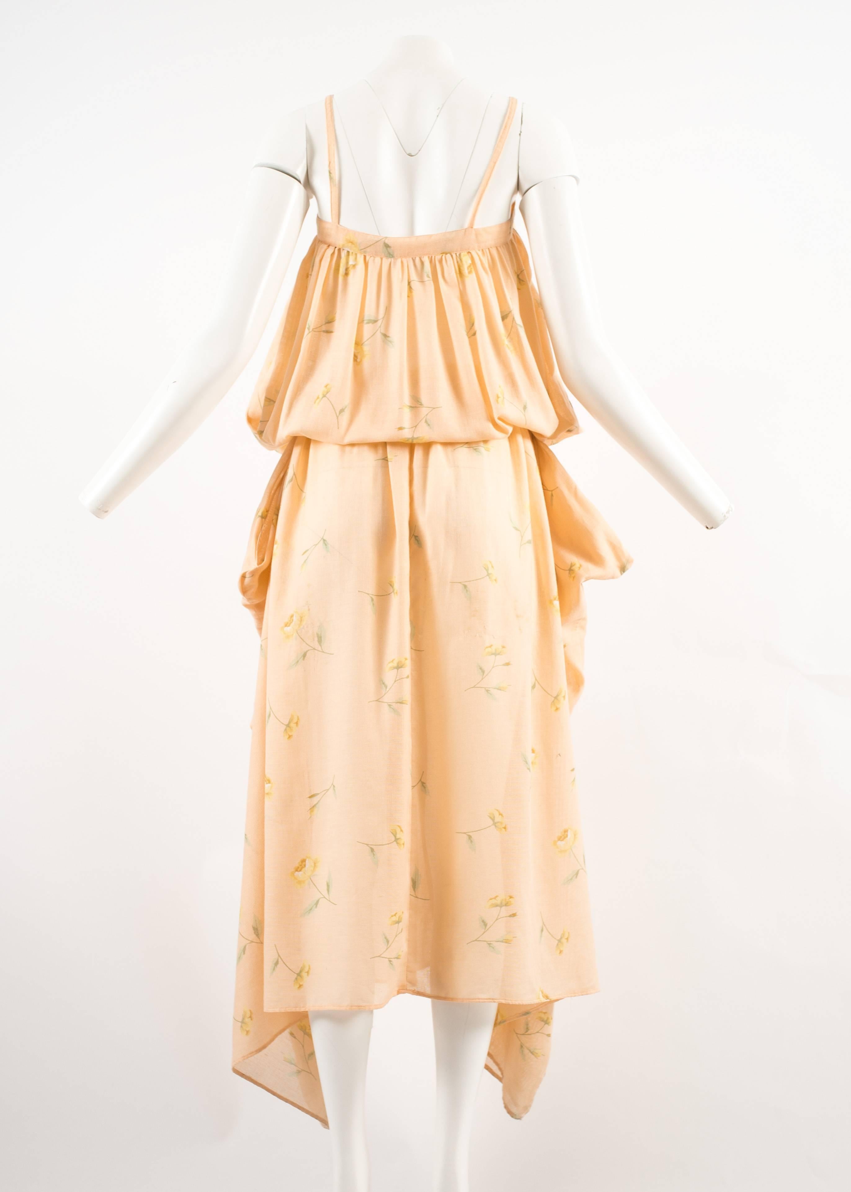 Kenzo Peach All-Over Printed Dress