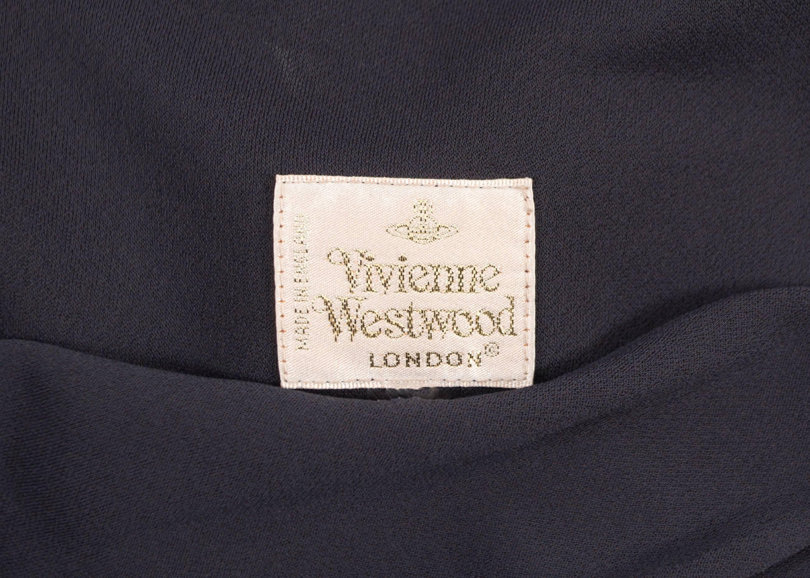 Vivienne Westwood Spring-Summer 1997 mid length draped evening dress In Good Condition In London, GB