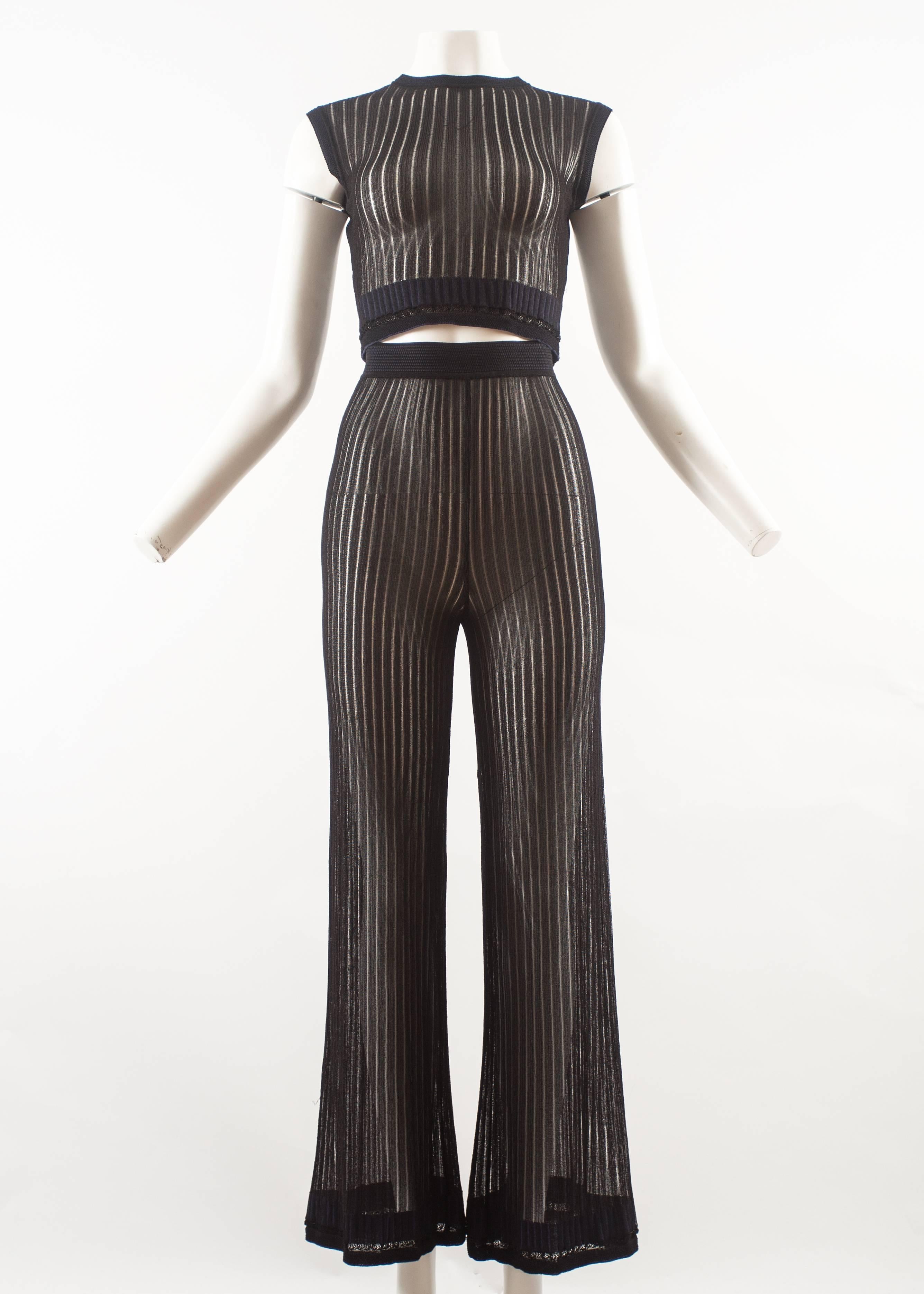 Alaia 3 piece knitted ensemble, Spring-Summer 1992  In Excellent Condition For Sale In London, GB