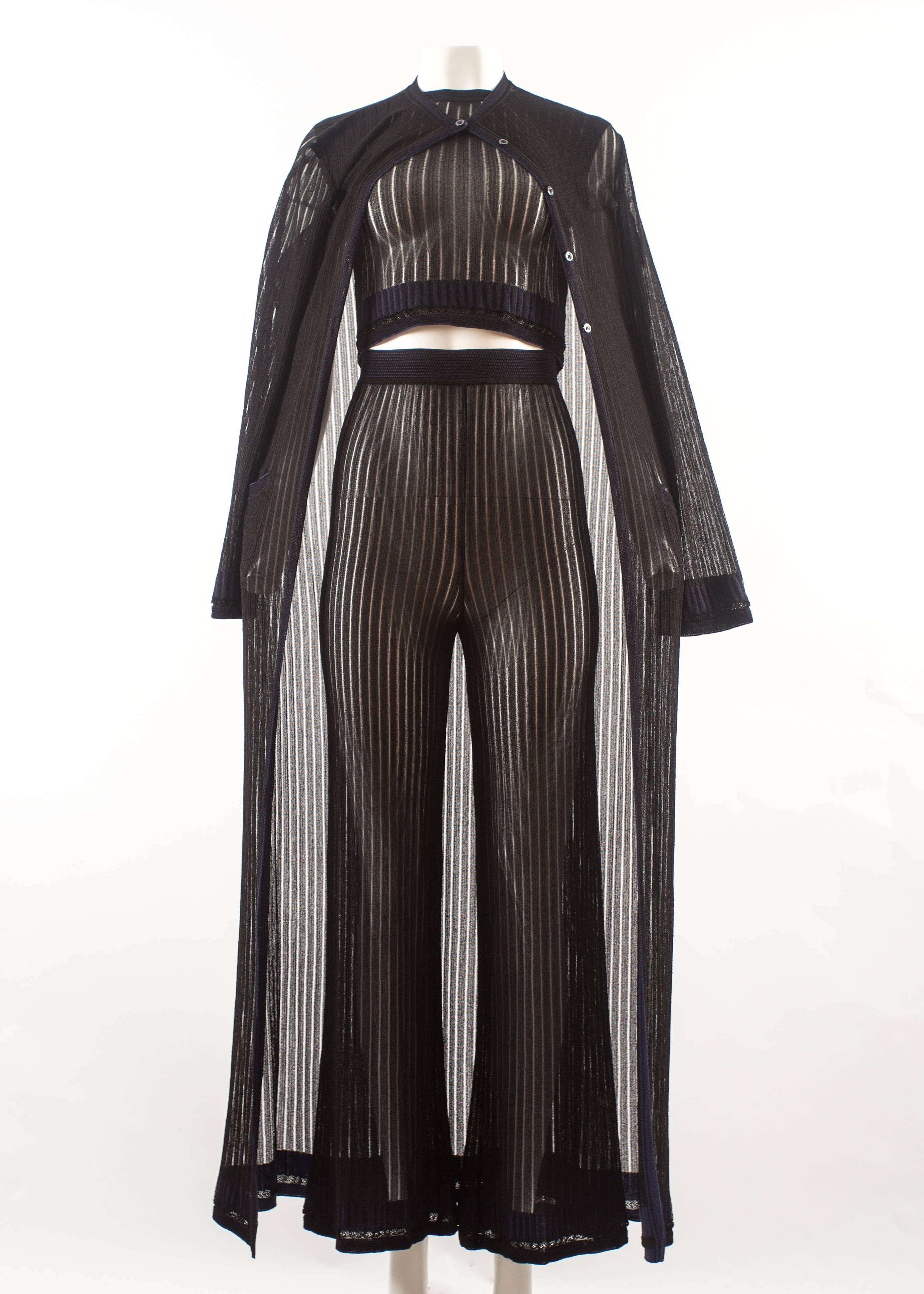 Alaia 3 piece knitted ensemble, Spring-Summer 1992  For Sale 1
