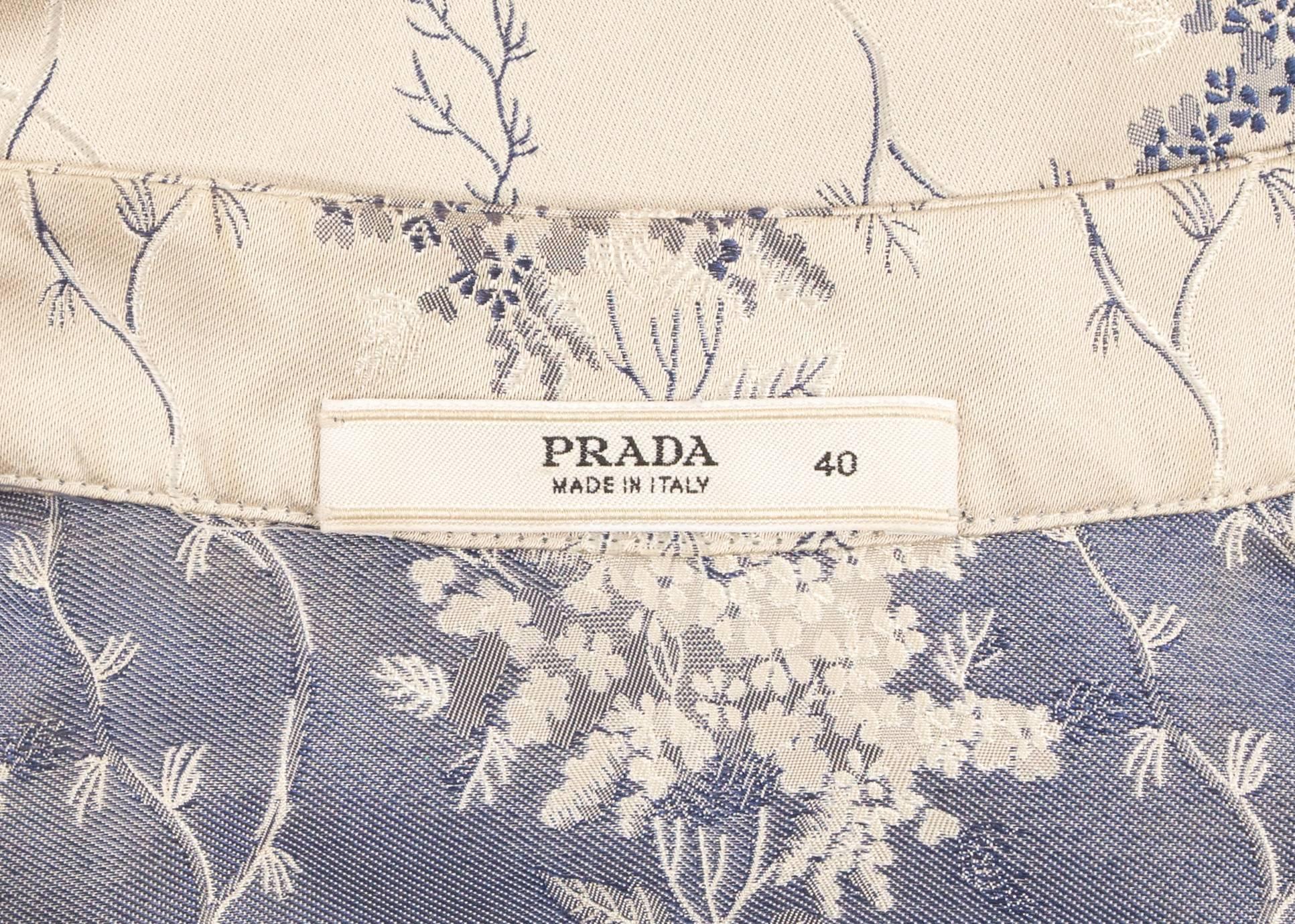 Women's Prada Spring-Summer 1997 cheongsam style brocade evening dress