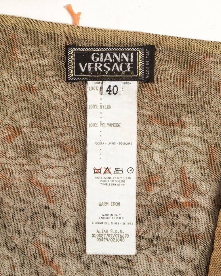 Gianni Versace Autumn-Winter 1999 embellished bra vest For Sale at 1stDibs