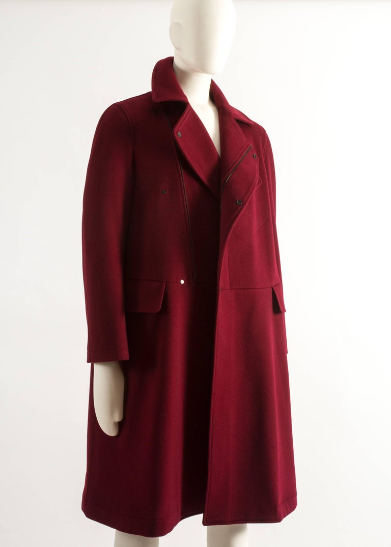 E. Tautz Autumn-Winter 2014 Men's red overcoat For Sale at 1stDibs ...