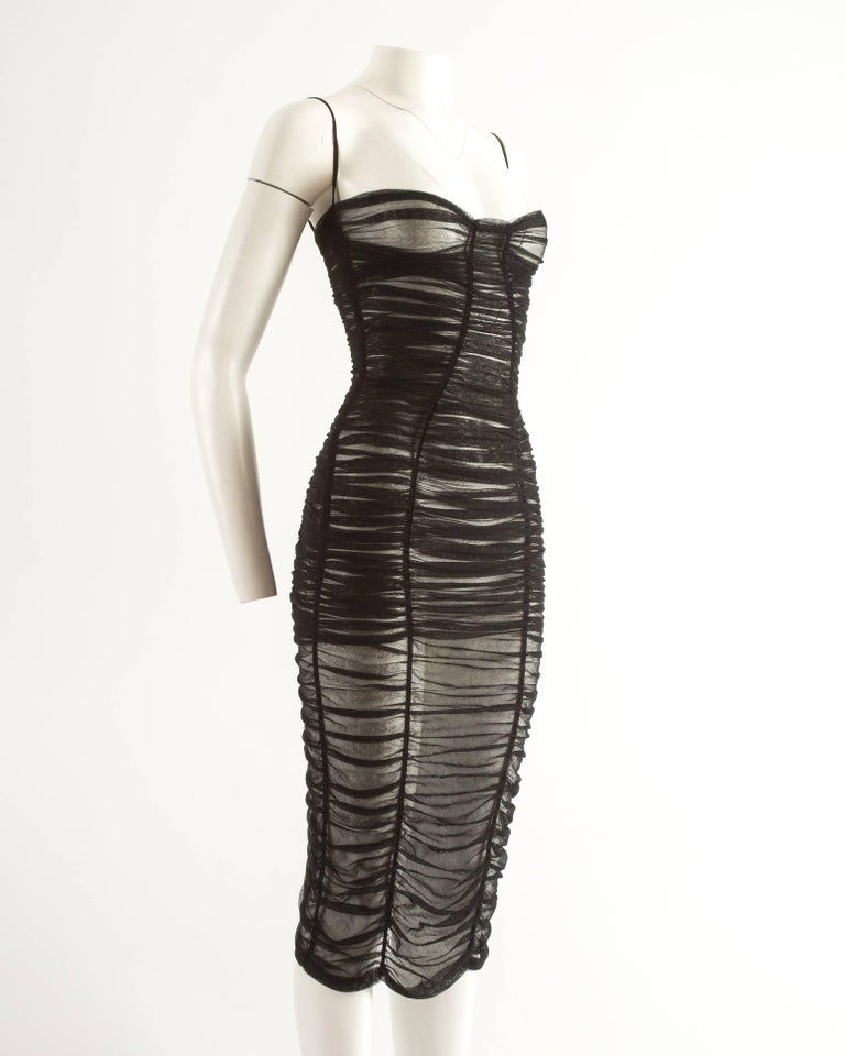 dolce and gabbana bodycon dress Vintage Dolce & Gabbana Blace Lace Bodycon Dress Size 42 US S/M main image 0