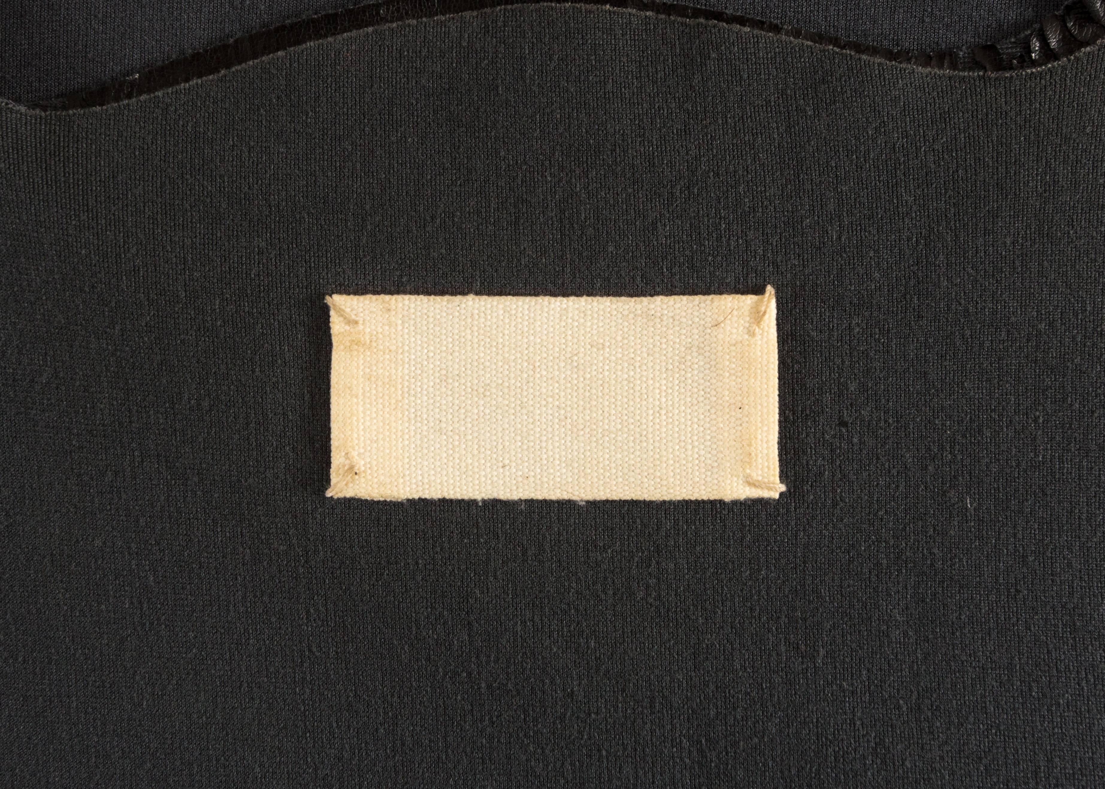 Margiela Spring-Summer 1998 faux leather paper bag vest  1