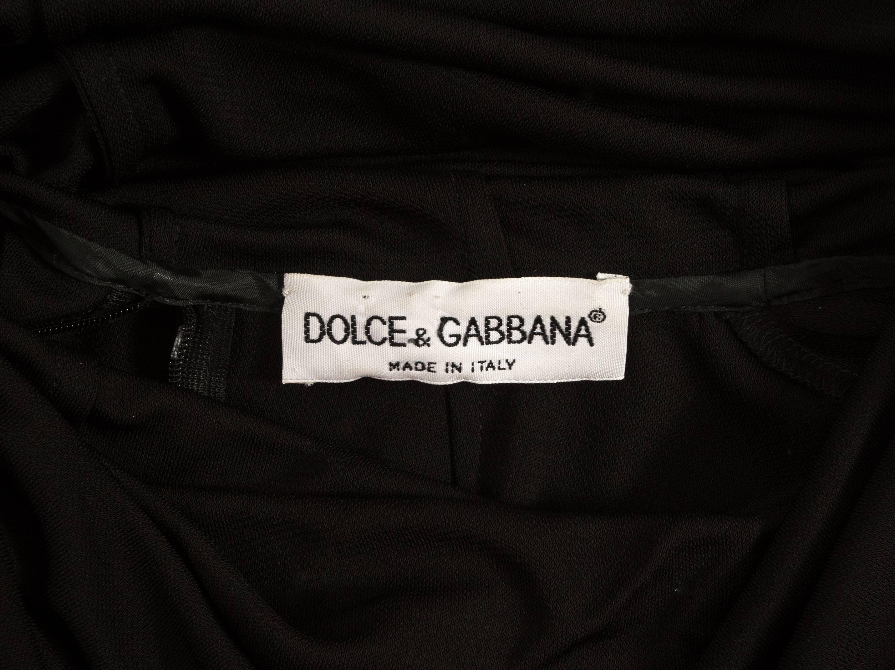 Women's Dolce & Gabbana Spring-Summer 1996 black hooded evening dress